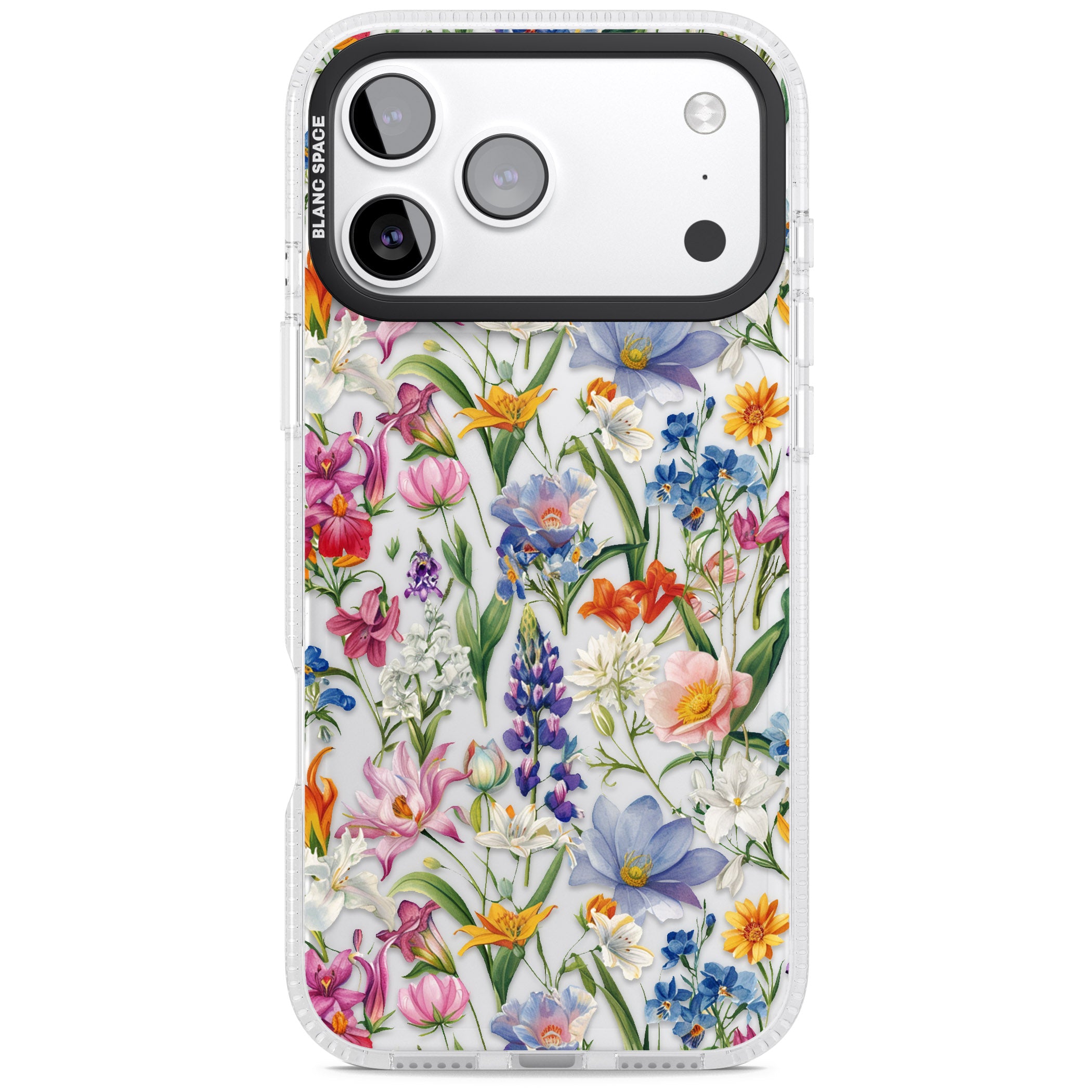 Vintage Wildflowers iPhone 17 Pro Impact Air Clear Phone Case
