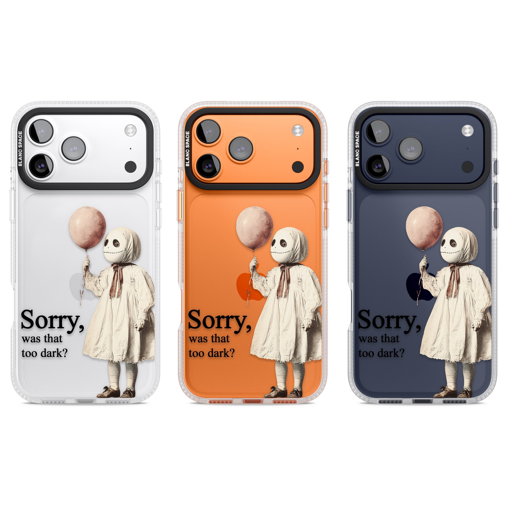 Sorry Was That Too Dark iPhone 17 Pro Impact Air Clear Phone Case APT Impact Protection