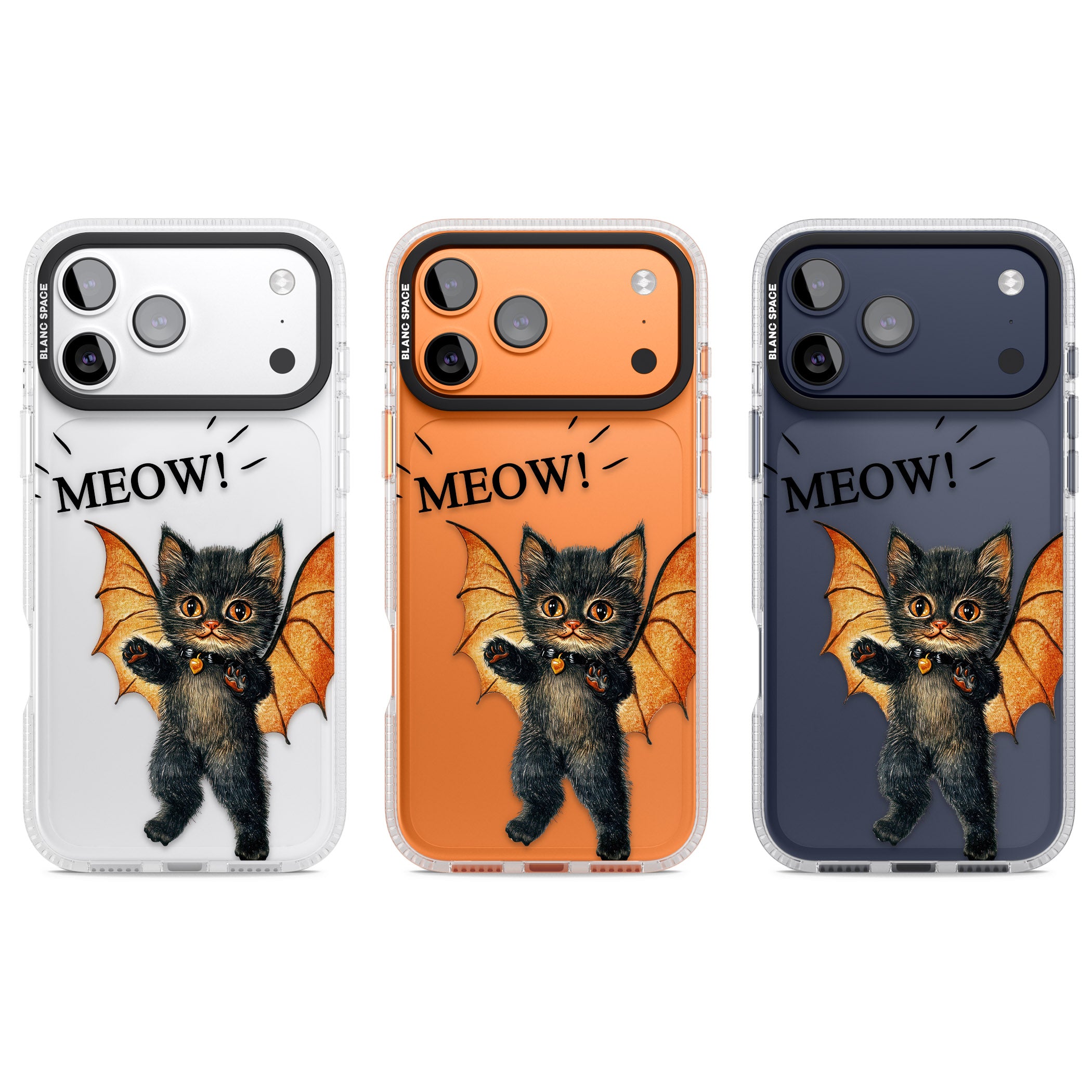 Meow iPhone 17 Pro Impact Air Clear Phone Case APT Impact Protection