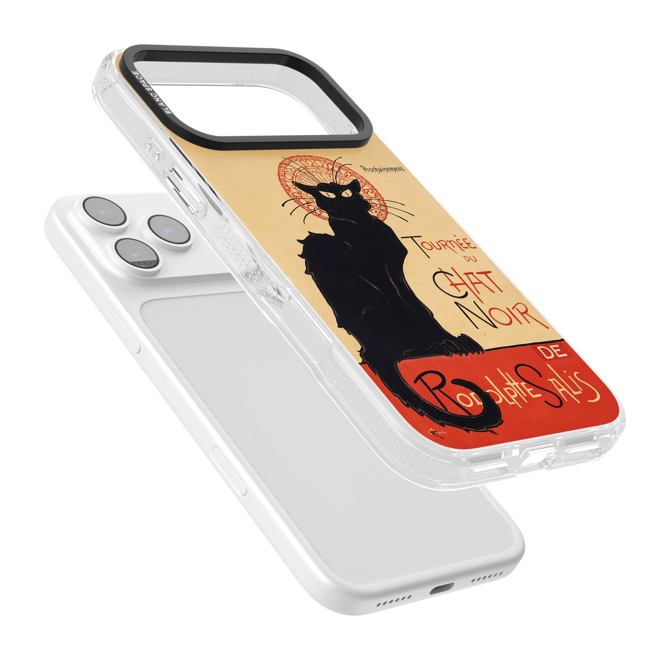 Tournee Du Chat Noir Poster iPhone 17 Pro Impact Air Clear Phone Case Colours