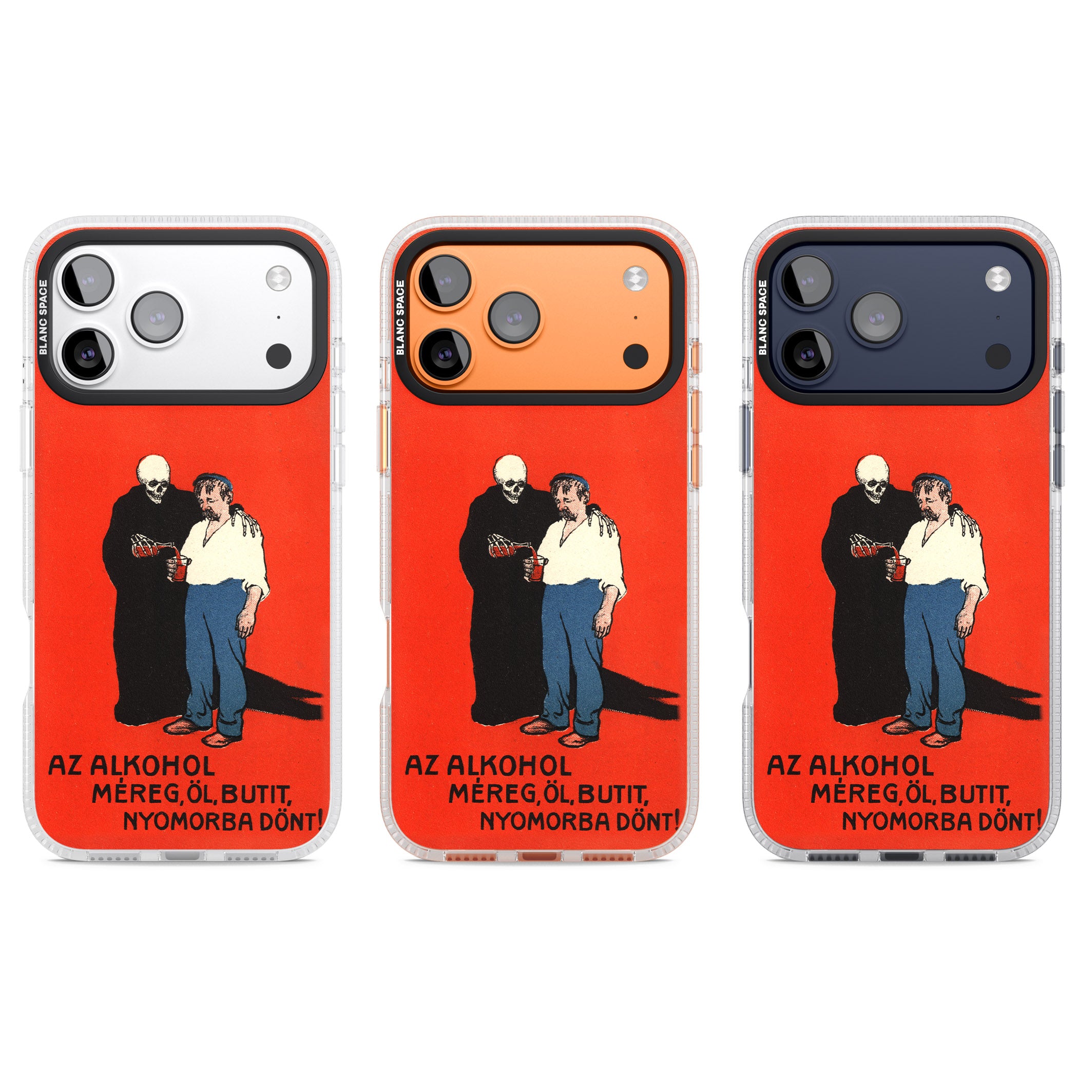 Az Alkohol Poster iPhone 17 Pro Impact Air Clear Phone Case APT Impact Protection