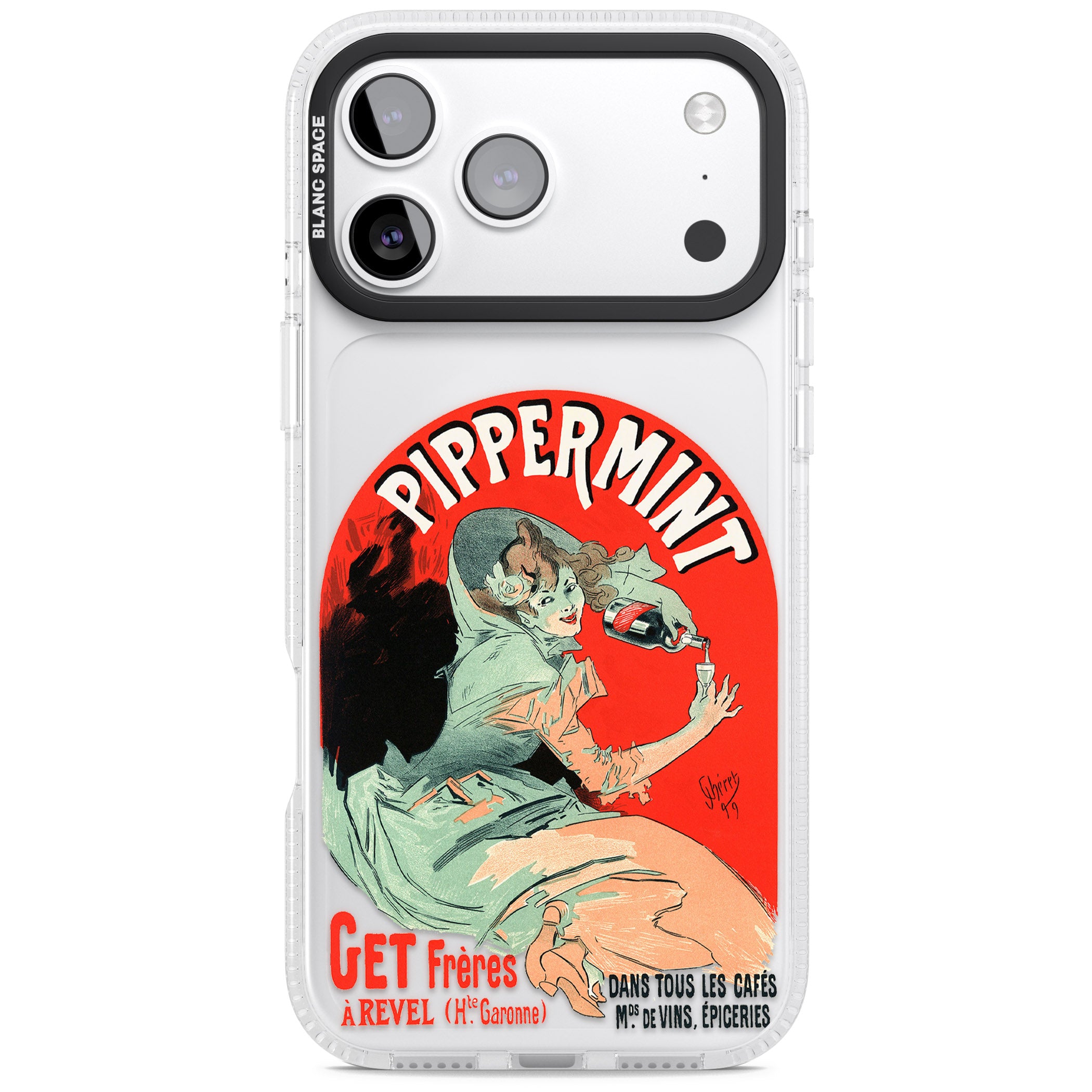 Pippermint Poster iPhone 17 Pro Impact Air Clear Phone Case