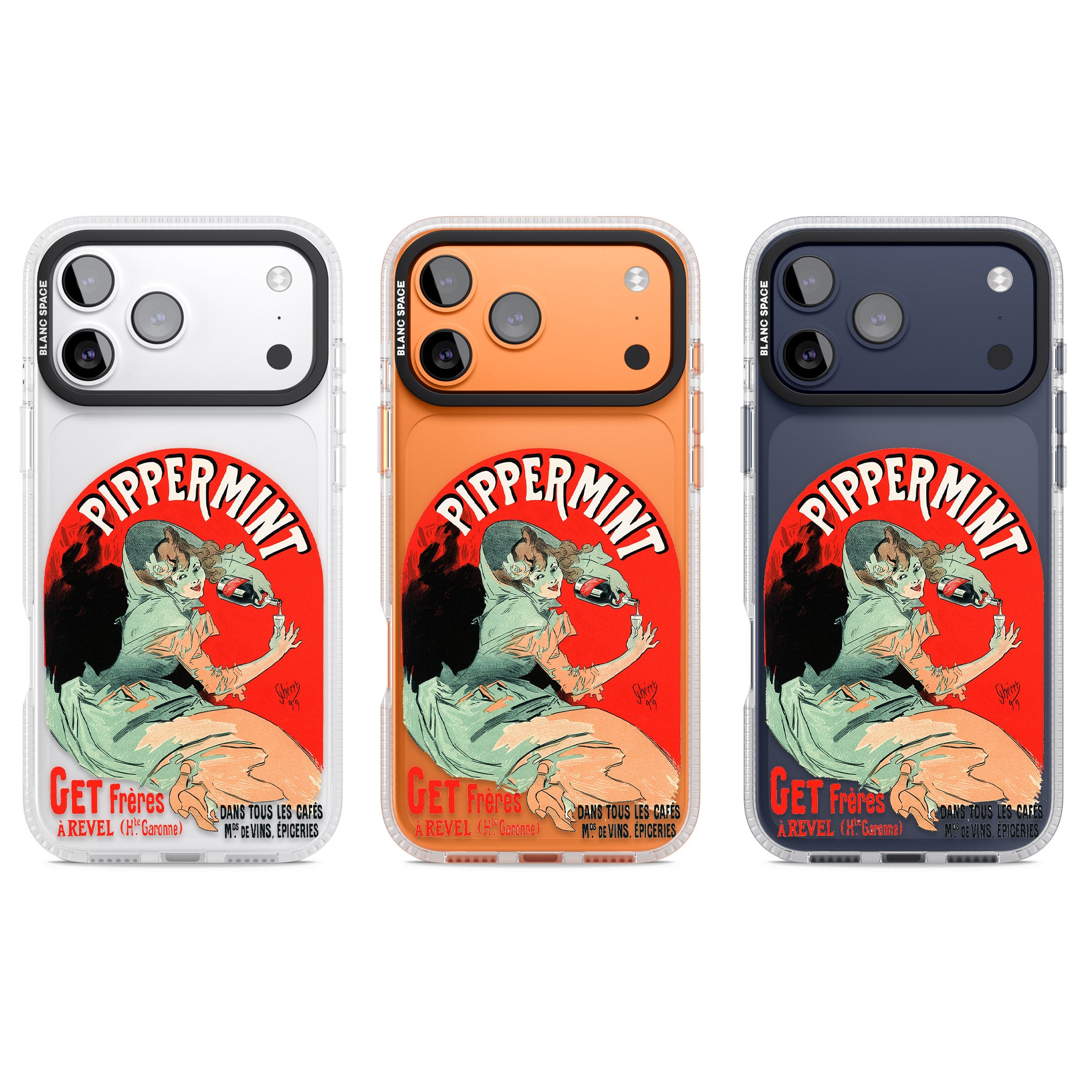 Pippermint Poster iPhone 17 Pro Impact Air Clear Phone Case APT Impact Protection