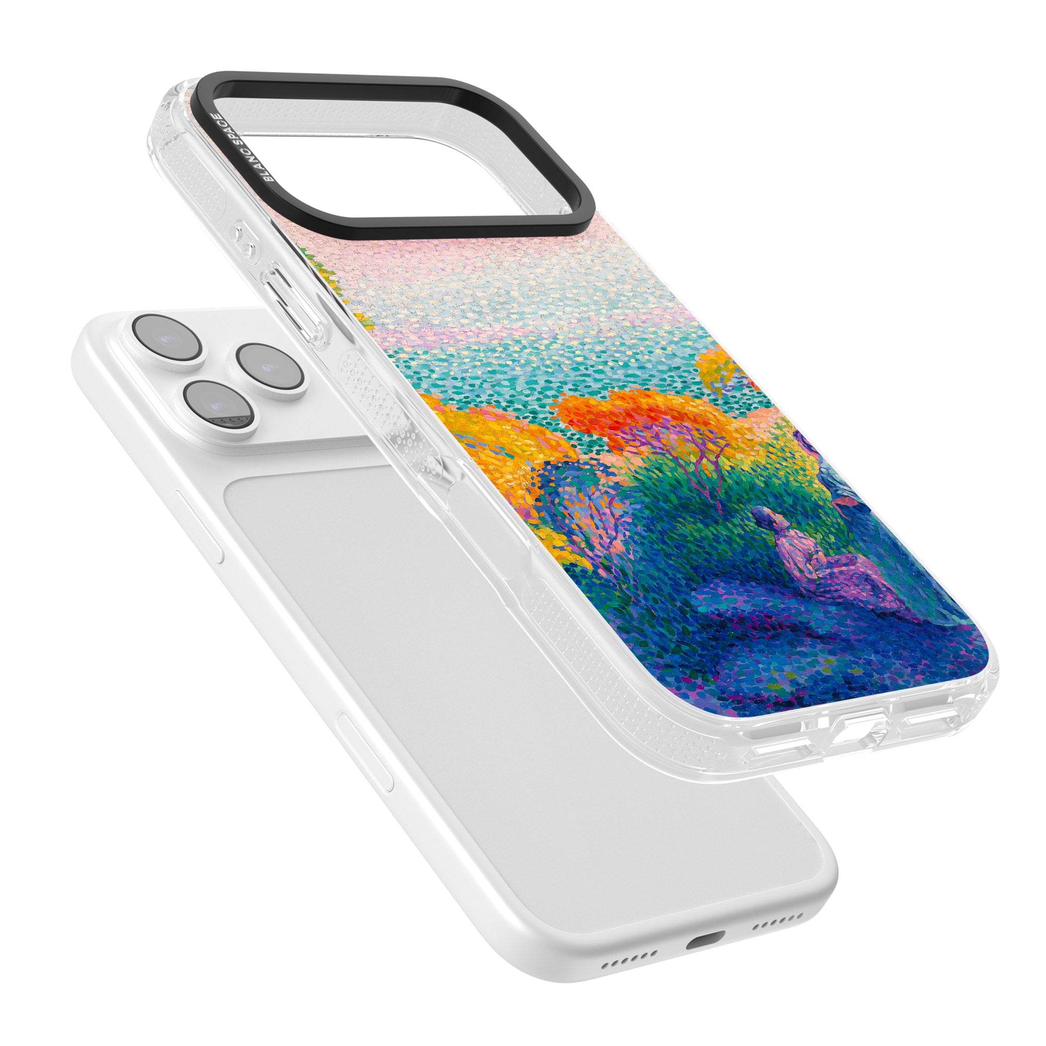 Two Women by the Shore iPhone 17 Pro Impact Air Clear Phone Case Colours