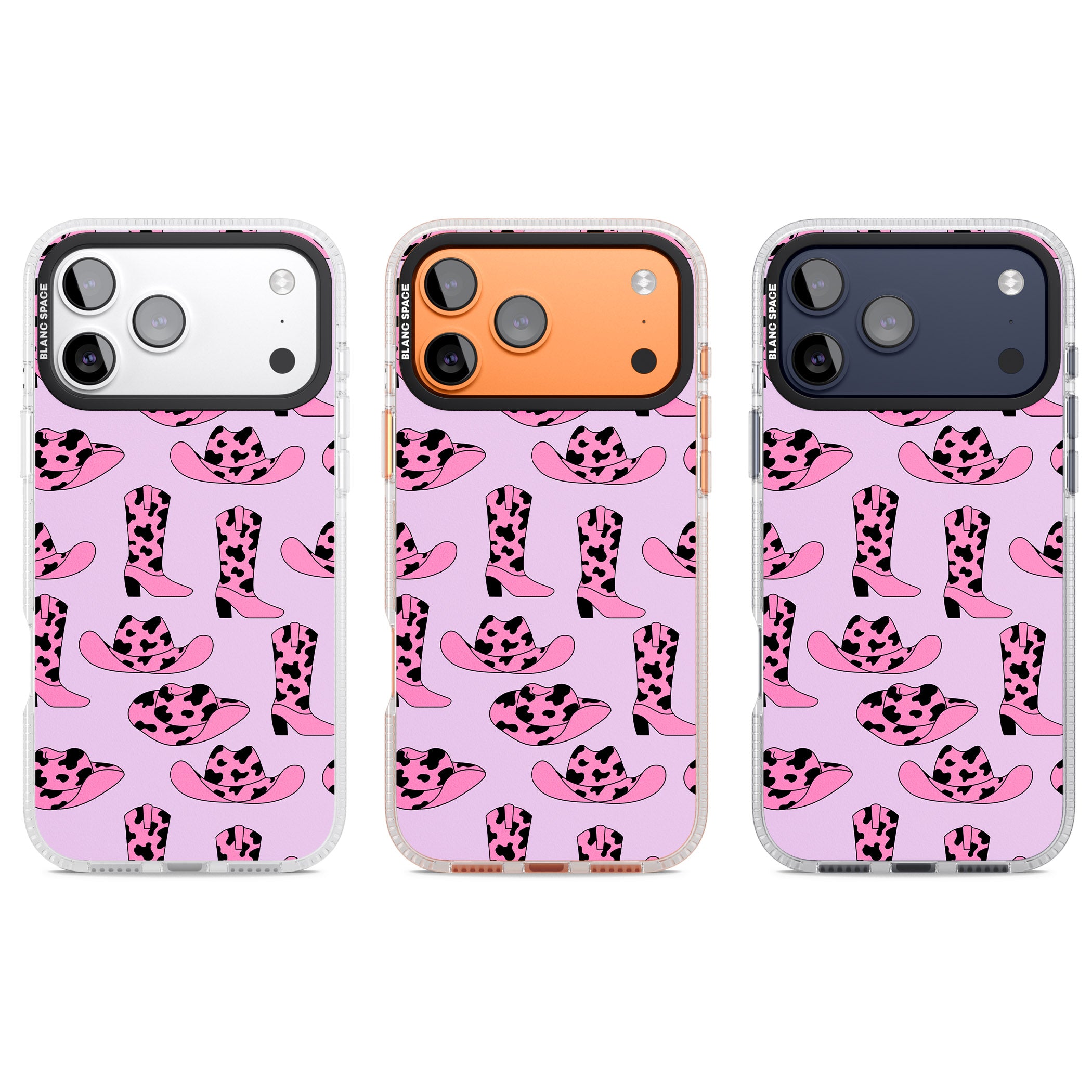 Cow Girl Pattern iPhone 17 Pro Impact Air Clear Phone Case APT Impact Protection