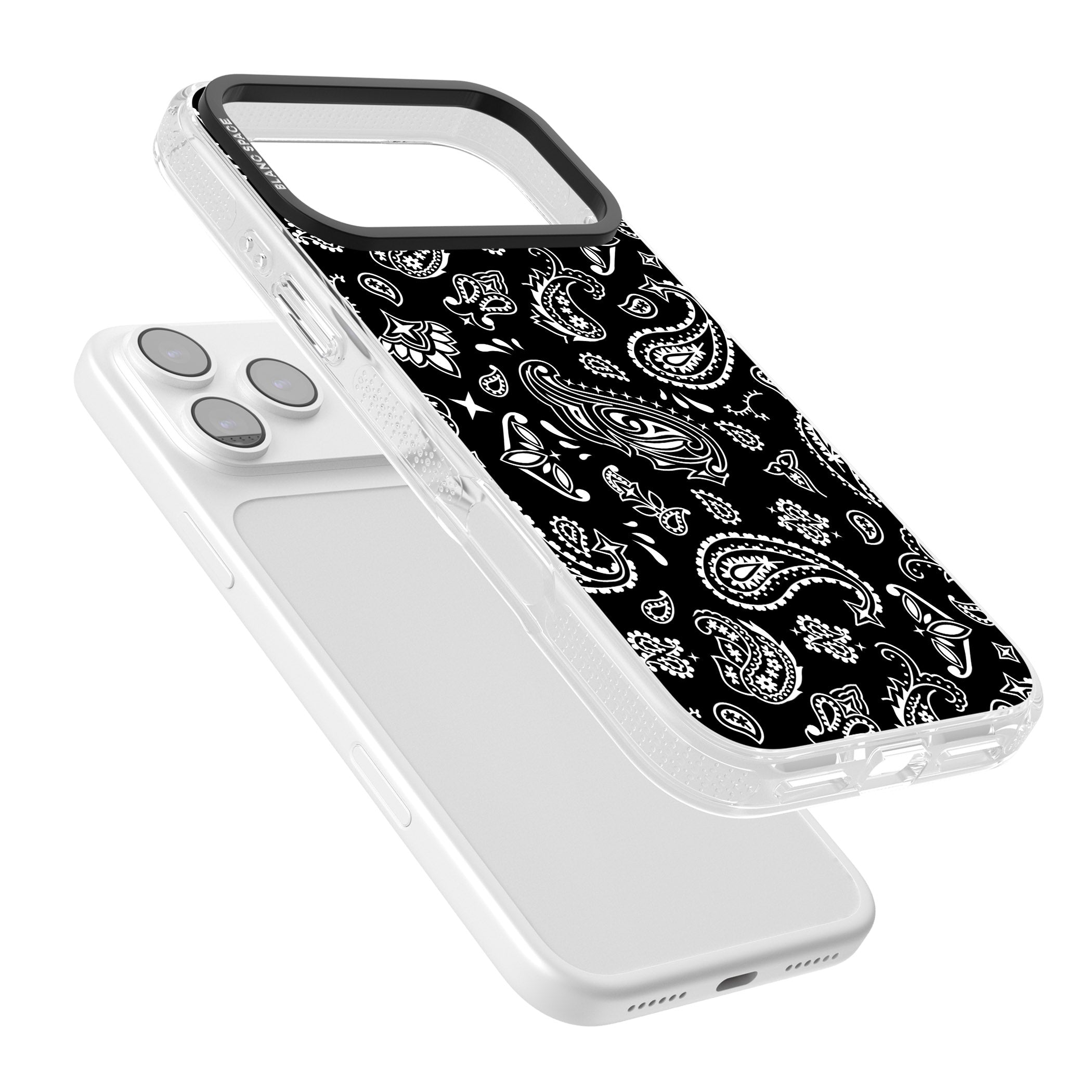 Black Bandana iPhone 17 Pro Impact Air Clear Phone Case Colours