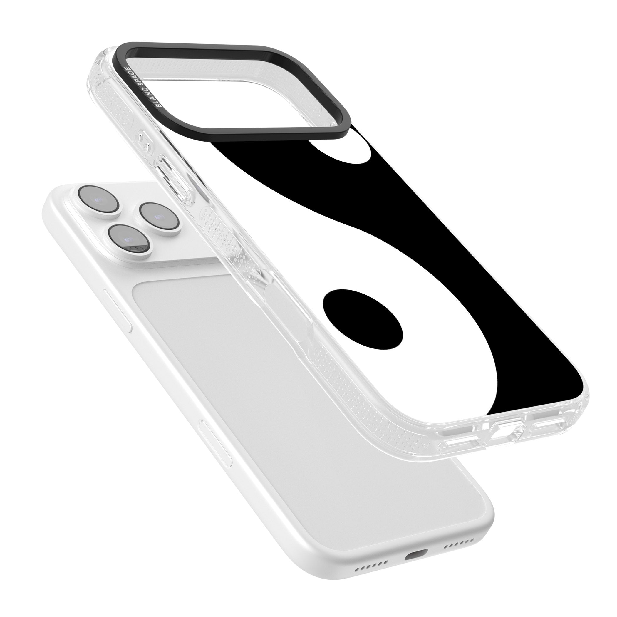 Large Yin Yang iPhone 17 Pro Impact Air Clear Phone Case Colours