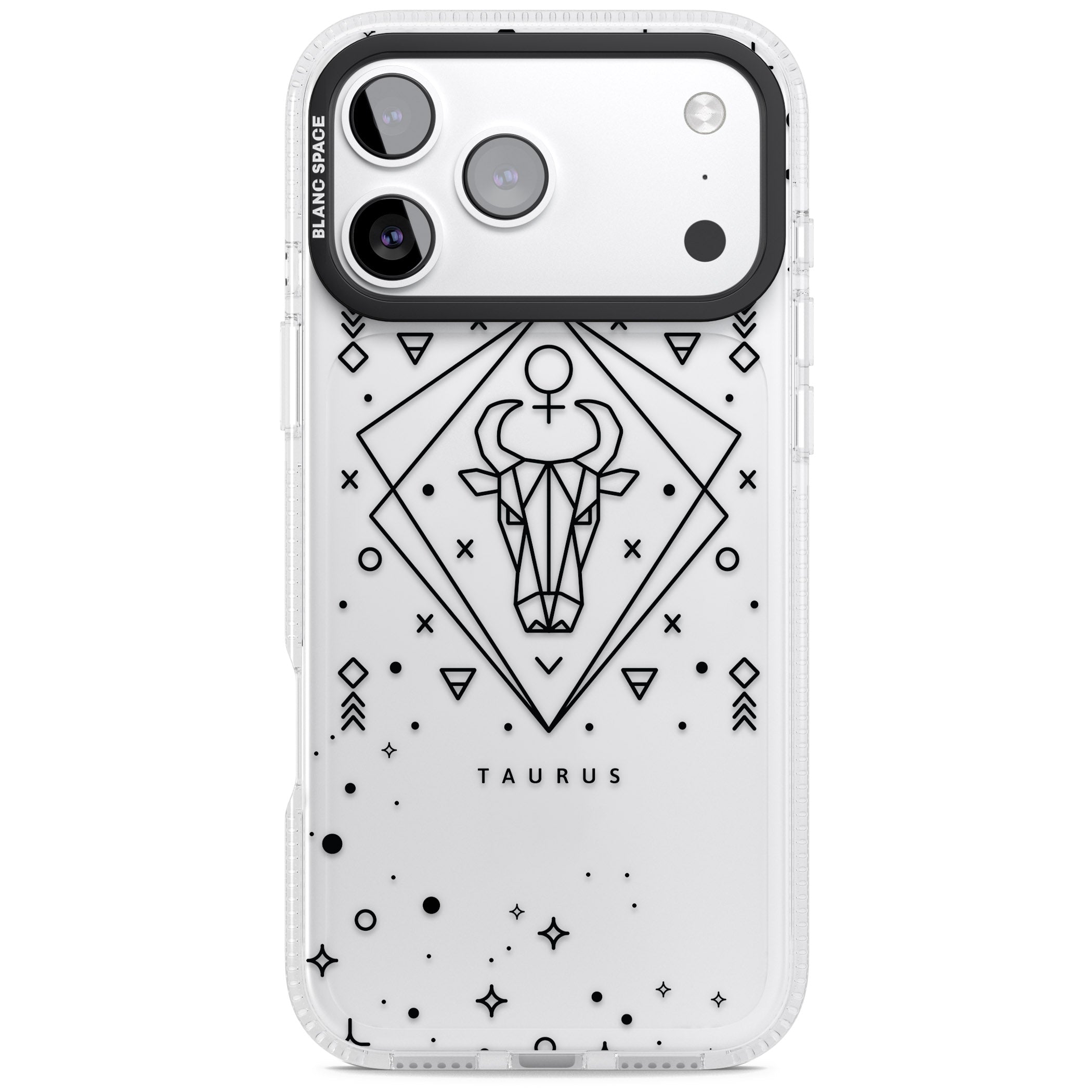 Taurus Emblem iPhone 17 Pro Impact Air Clear Phone Case