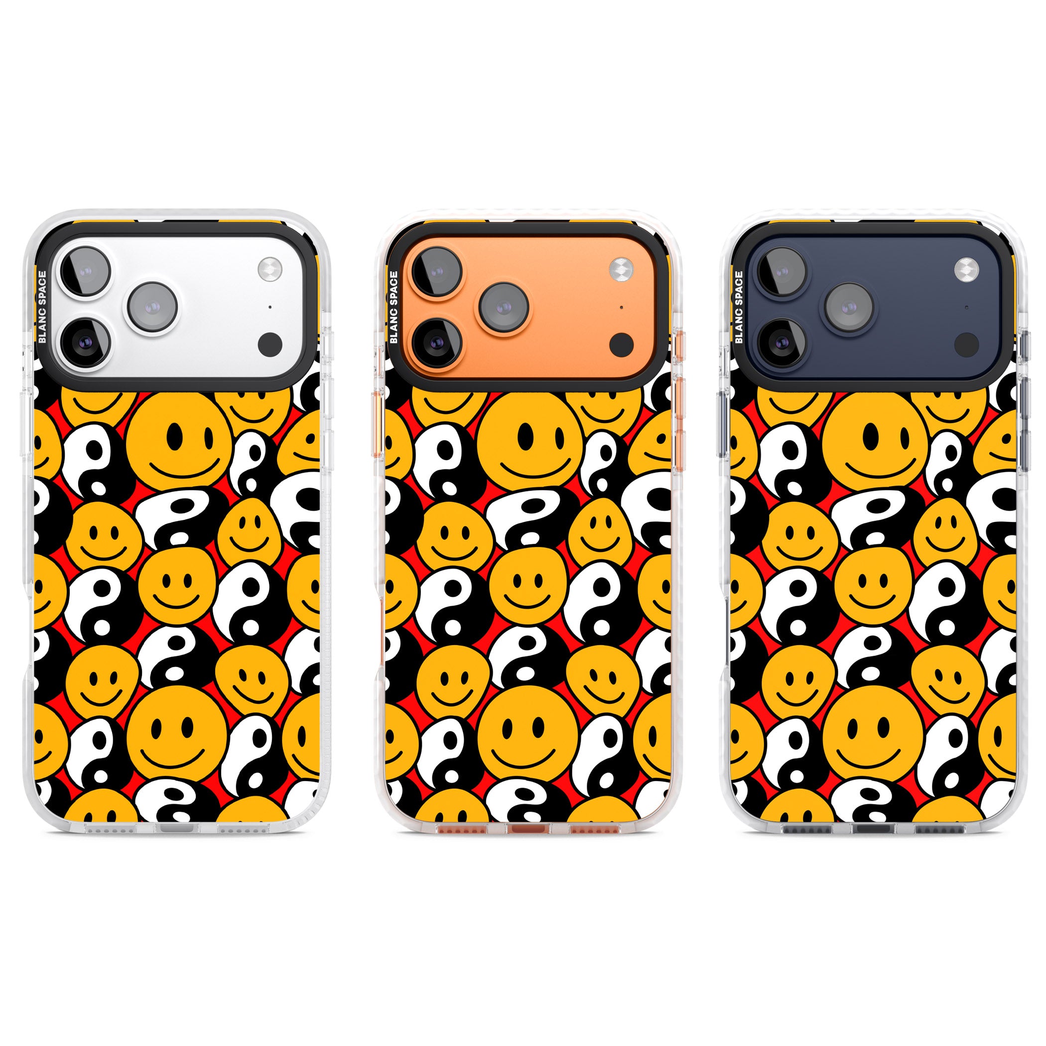 Yin Yang & Faces iPhone 17 Pro Impact Clear Phone Case APT Impact Protection