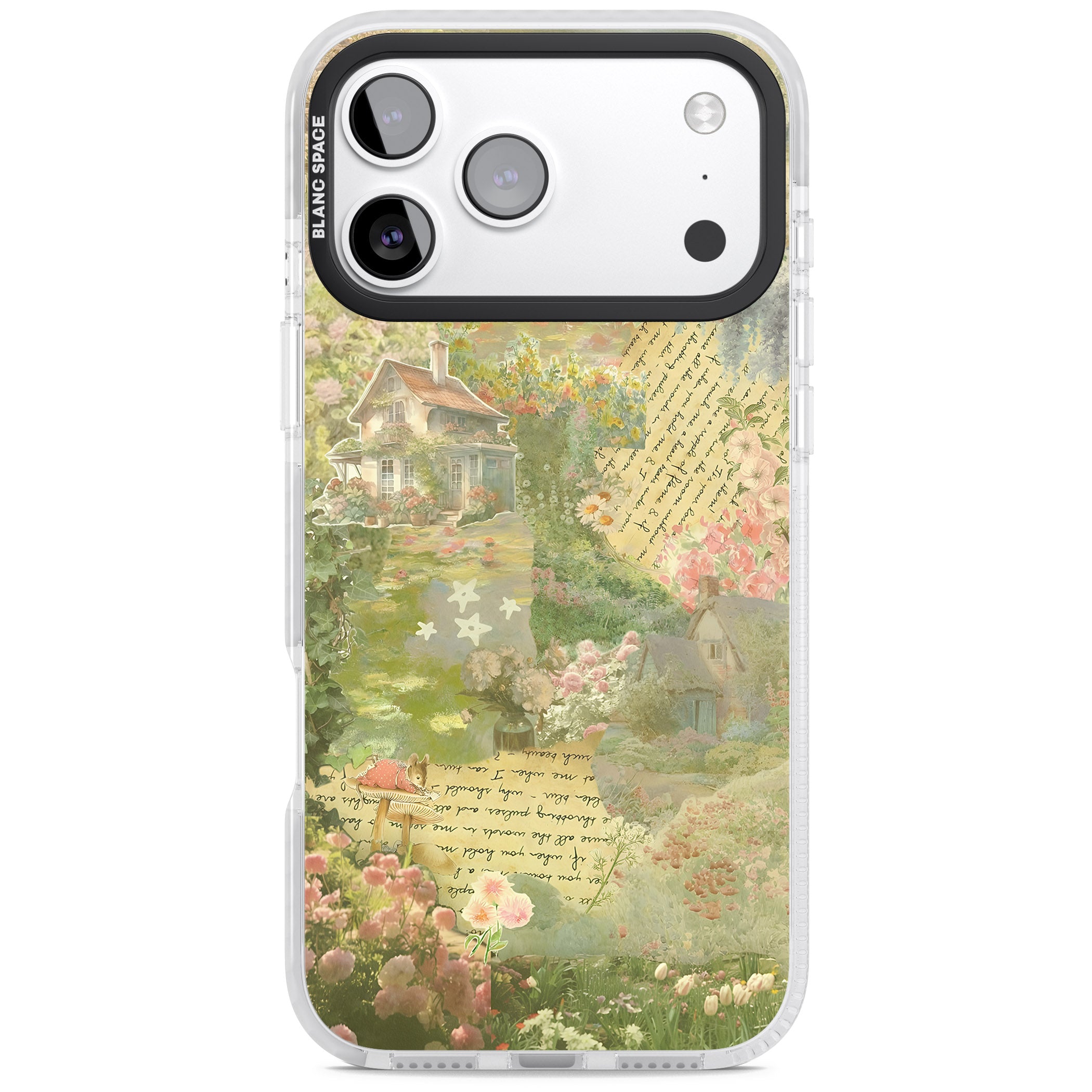 Soft Spring Collage iPhone 17 Pro Impact Clear Phone Case
