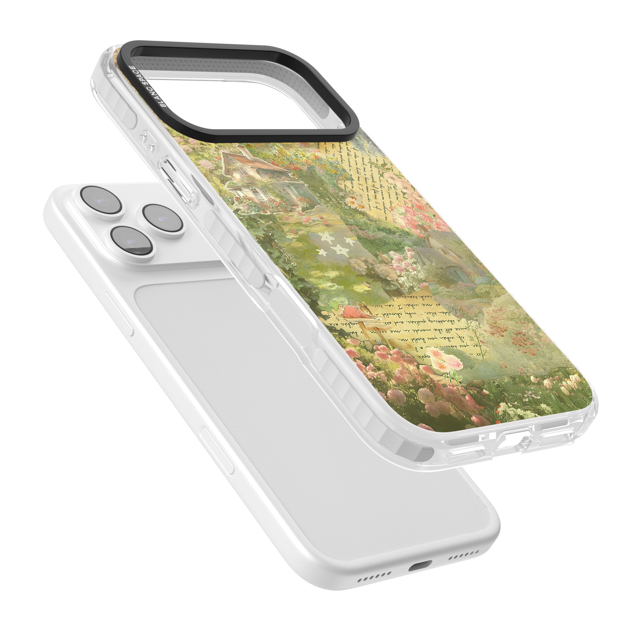 Soft Spring Collage iPhone 17 Pro Impact Clear Phone Case Colours