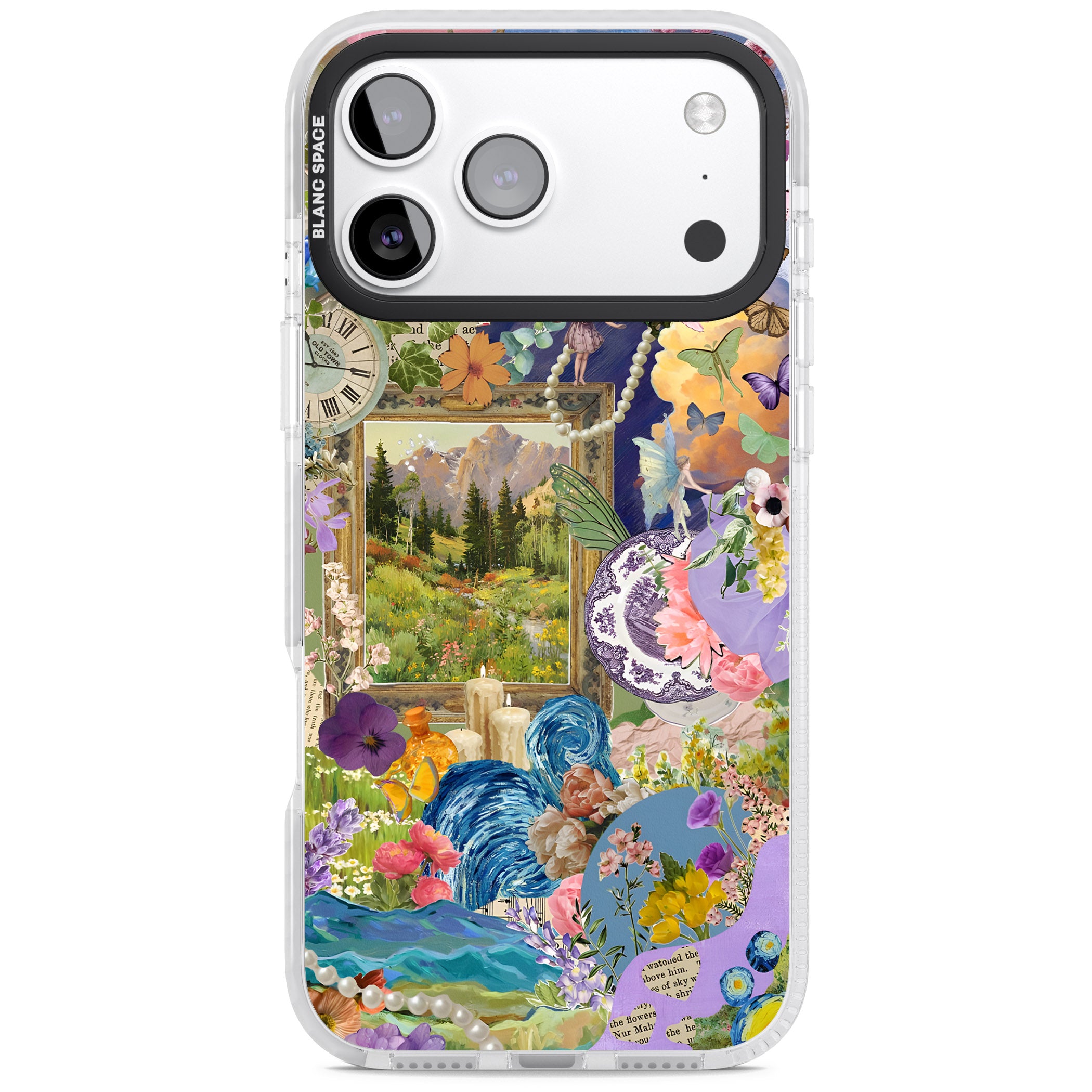 Vibrant Whimsy Collage iPhone 17 Pro Impact Clear Phone Case