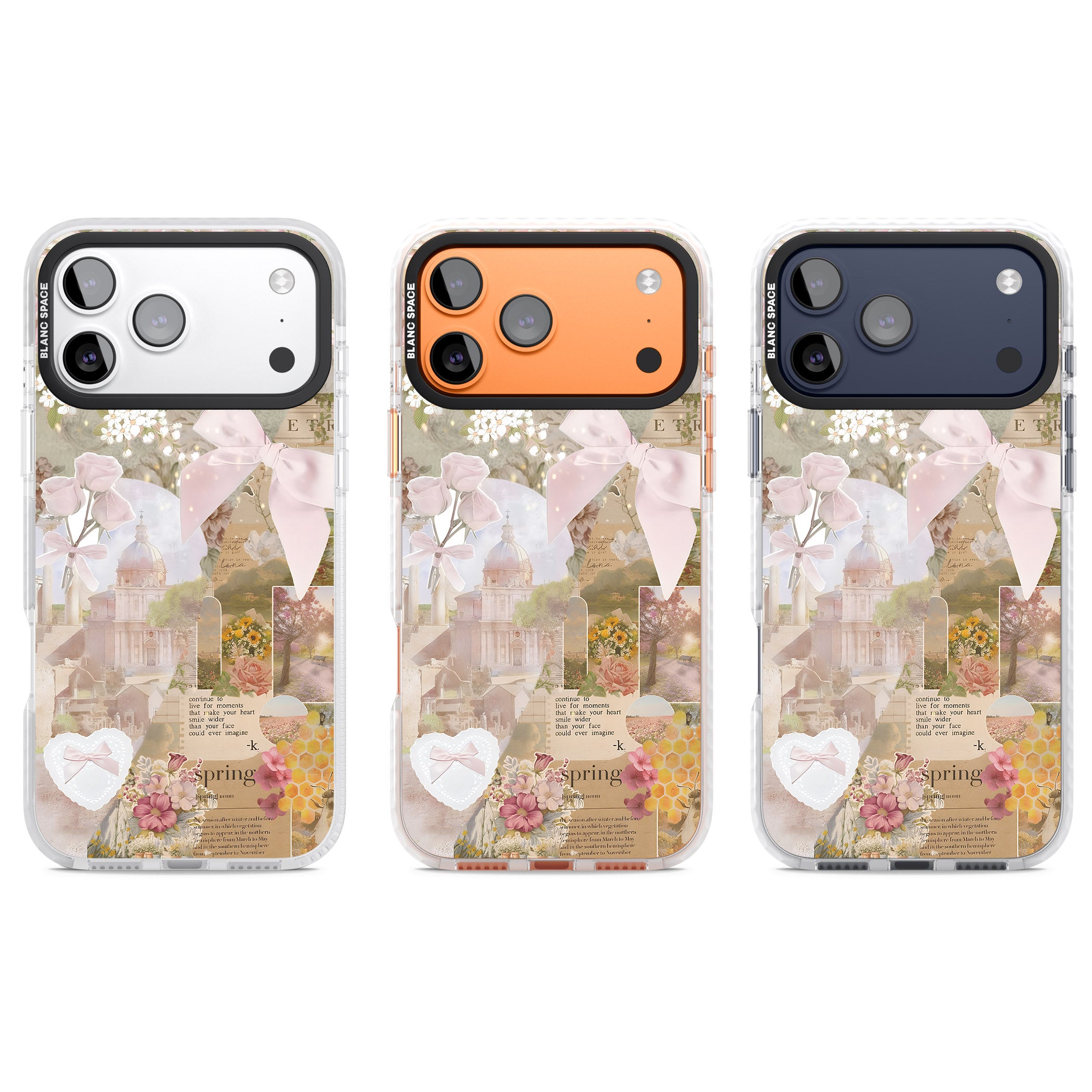 Coquette Collage iPhone 17 Pro Impact Clear Phone Case APT Impact Protection
