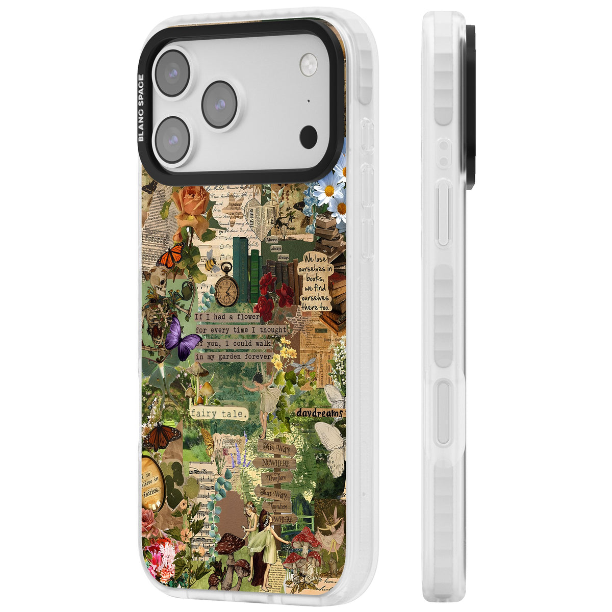 Enchanted Collage iPhone 17 Pro Max Impact Clear Phone Case side