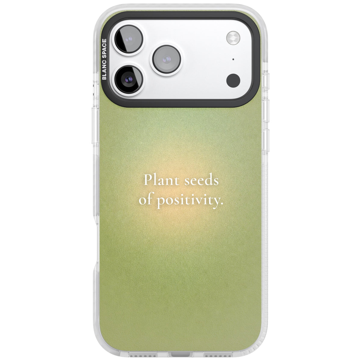 Seeds of Positivity iPhone 17 Pro Max Impact Clear Phone Case front