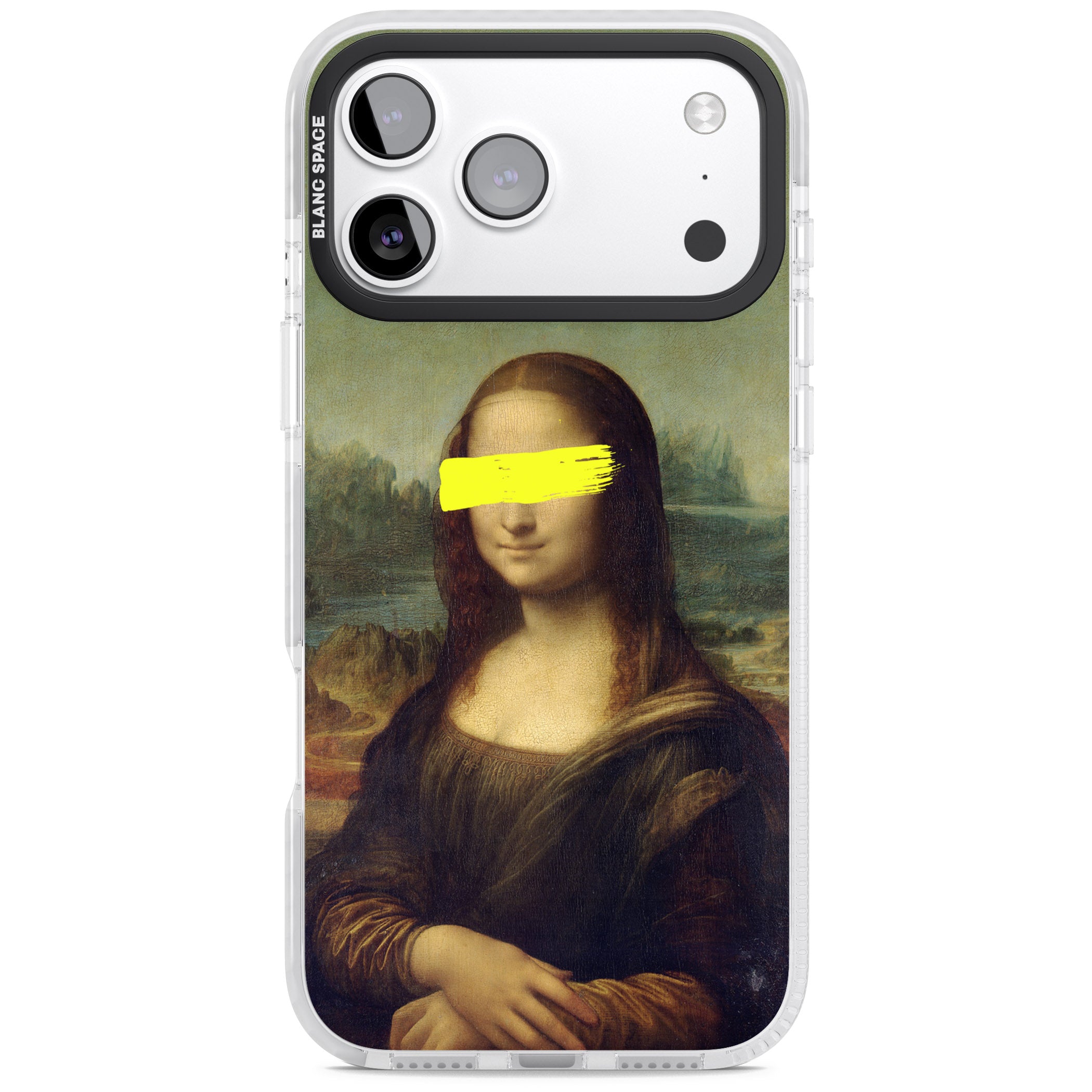 Vandaled Mona Lisa iPhone 17 Pro Impact Clear Phone Case