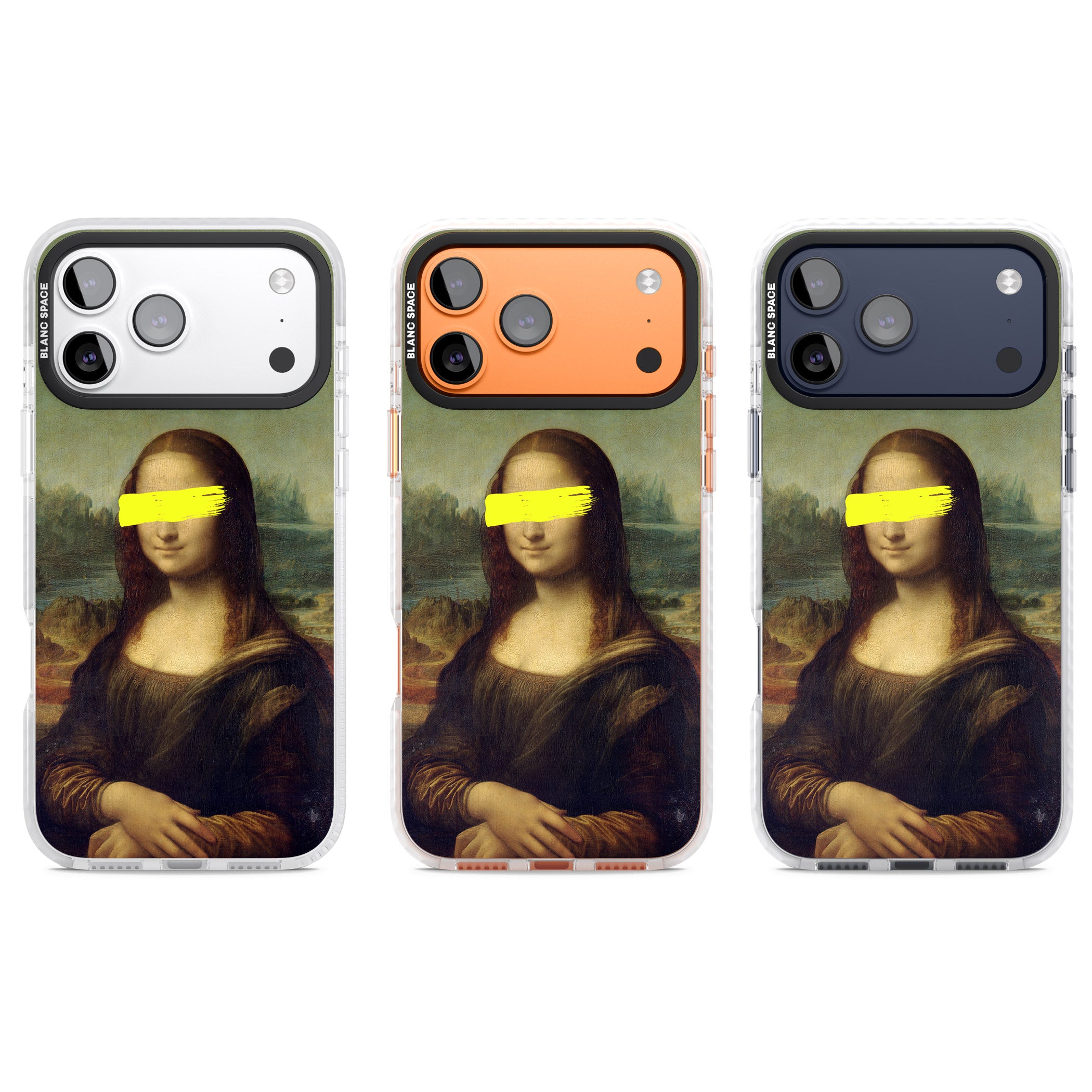 Vandaled Mona Lisa iPhone 17 Pro Impact Clear Phone Case APT Impact Protection