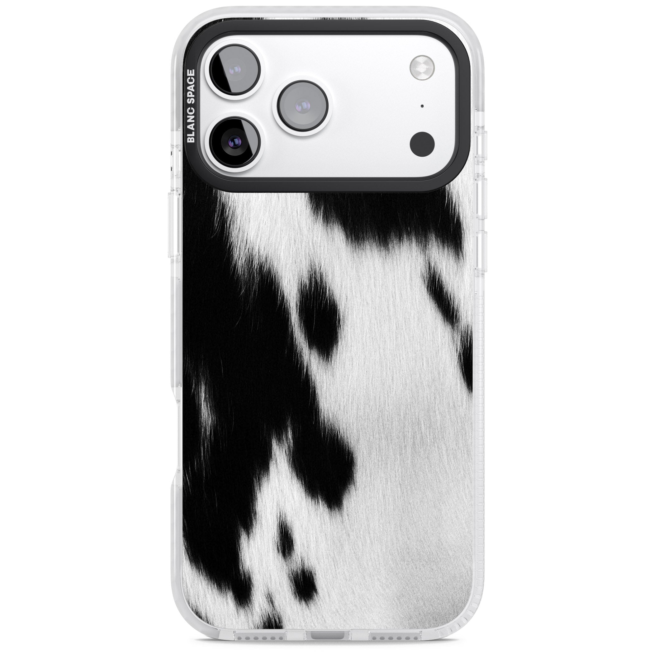 Designer Fashion Cowhide iPhone 17 Pro Impact Clear Phone Case