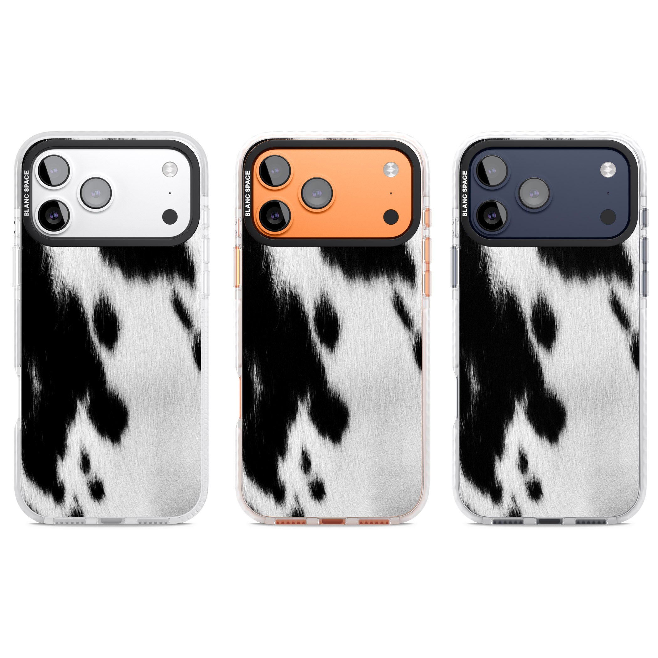 Designer Fashion Cowhide iPhone 17 Pro Impact Clear Phone Case APT Impact Protection