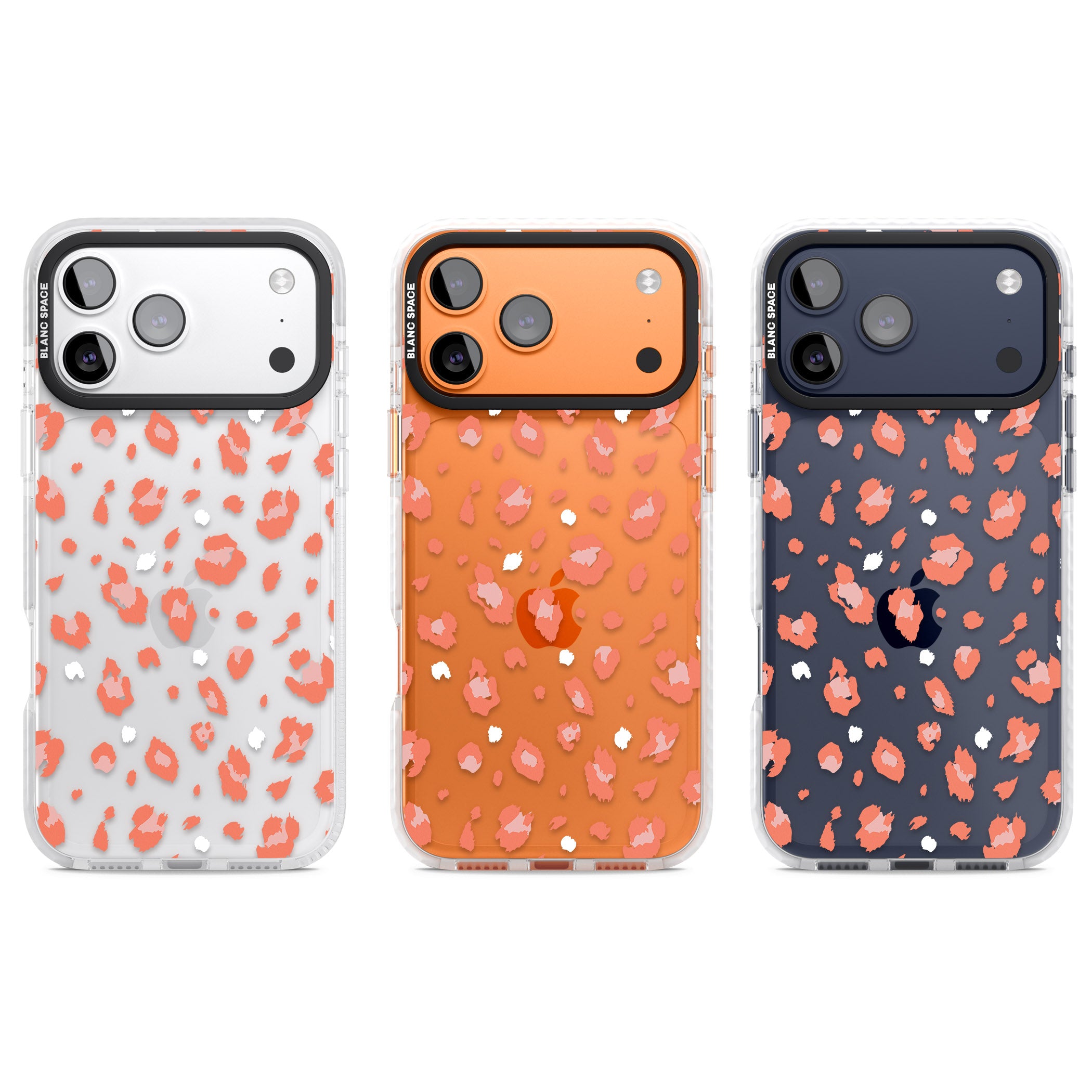 Two Colour Jaguar Transparent Animal Print iPhone 17 Pro Impact Clear Phone Case APT Impact Protection
