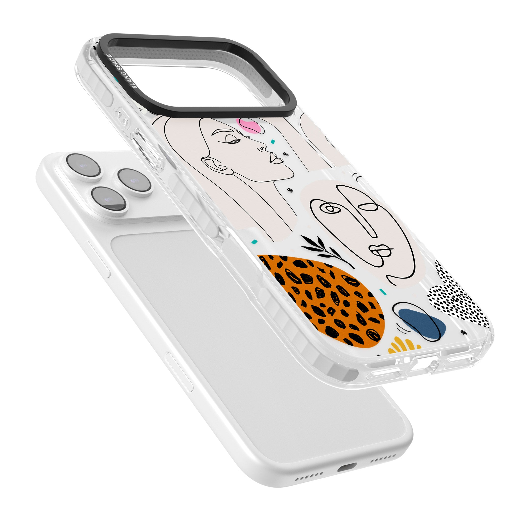 Artistic Expression Scrapbook iPhone 17 Pro Impact Clear Phone Case Colours