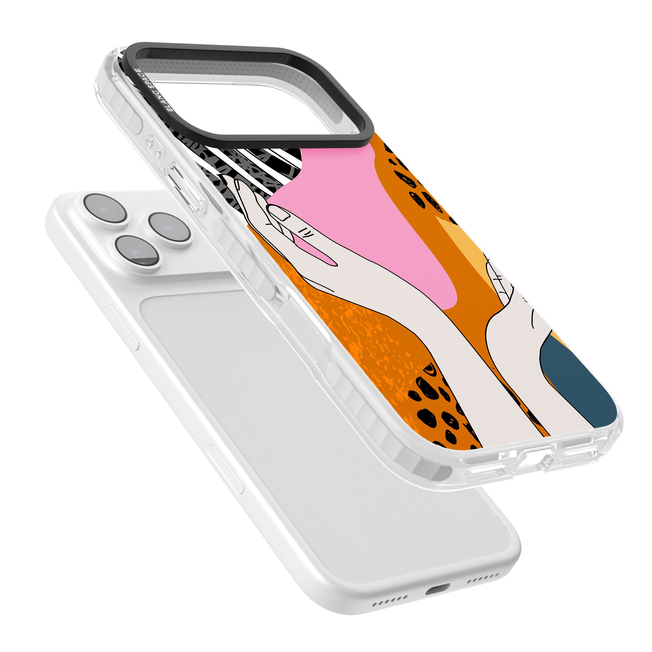 Abstract Vibes iPhone 17 Pro Impact Clear Phone Case Colours