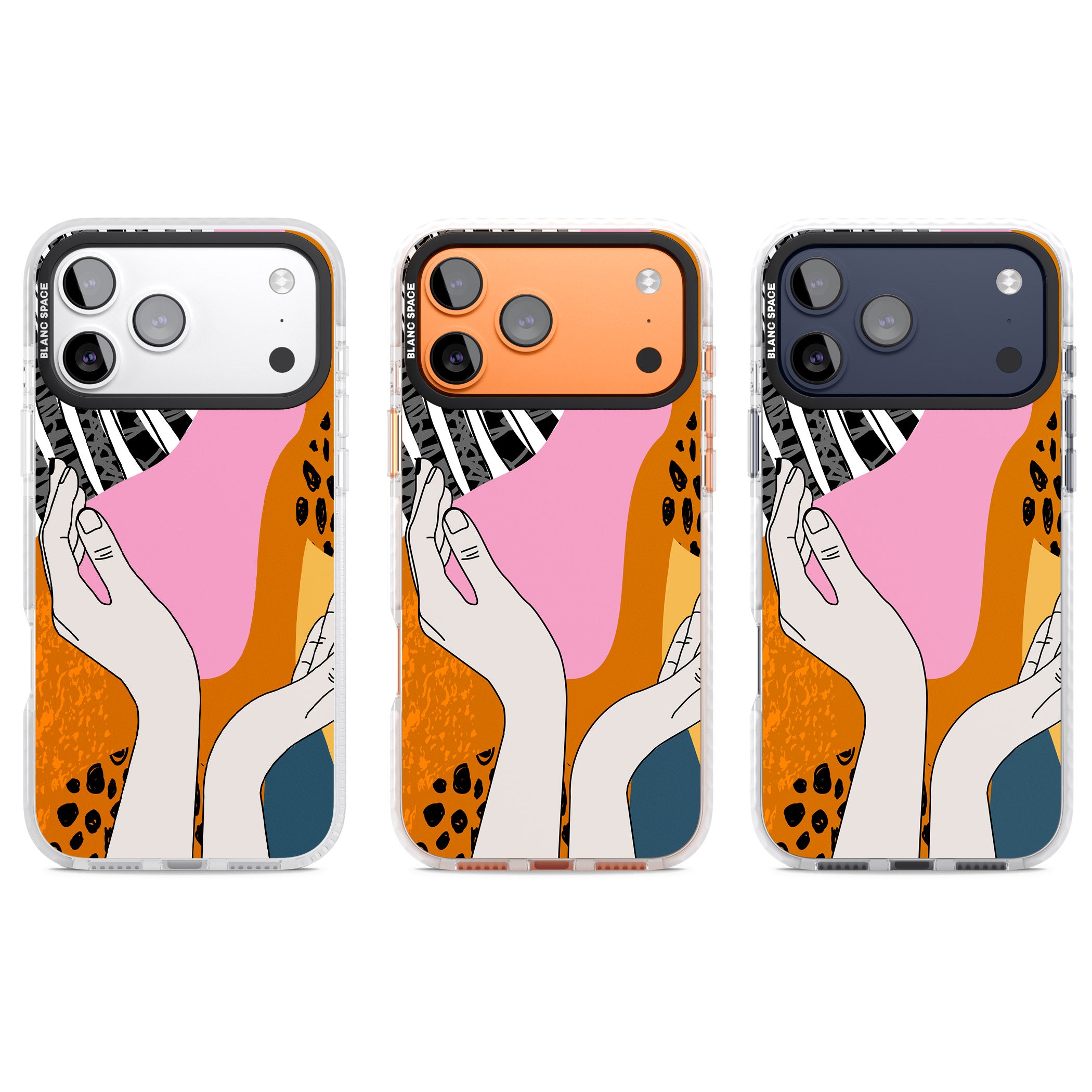 Abstract Vibes iPhone 17 Pro Impact Clear Phone Case APT Impact Protection