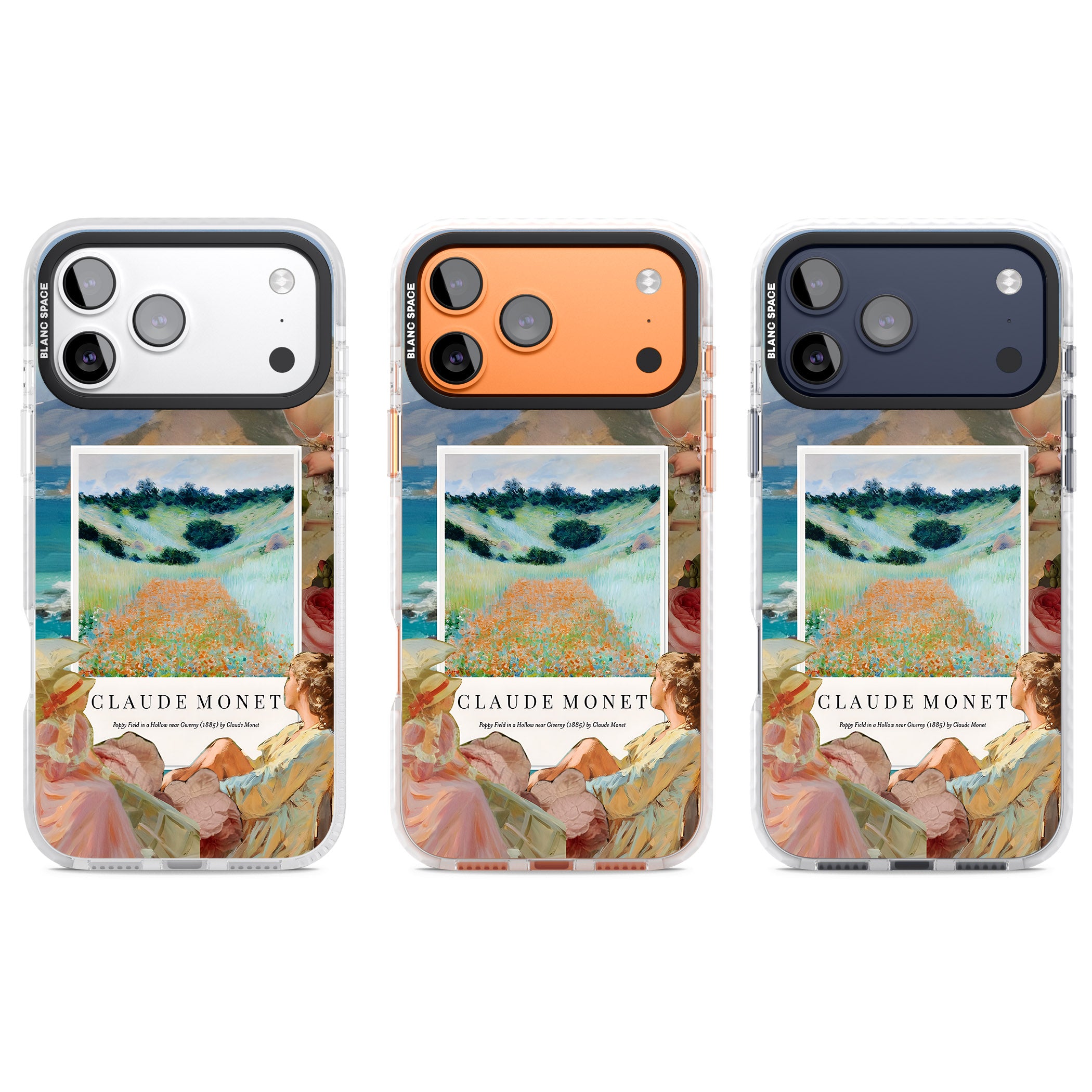 Monet Poppy Field iPhone 17 Pro Impact Clear Phone Case APT Impact Protection