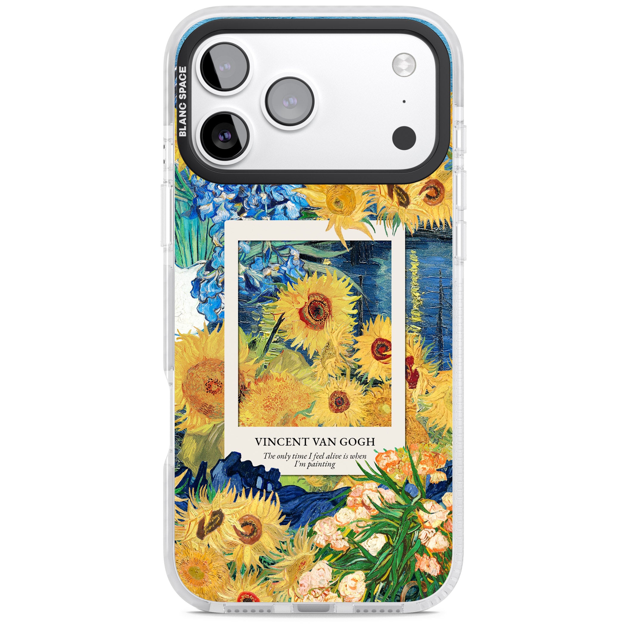 Van Gogh Sunflowers iPhone 17 Pro Impact Clear Phone Case