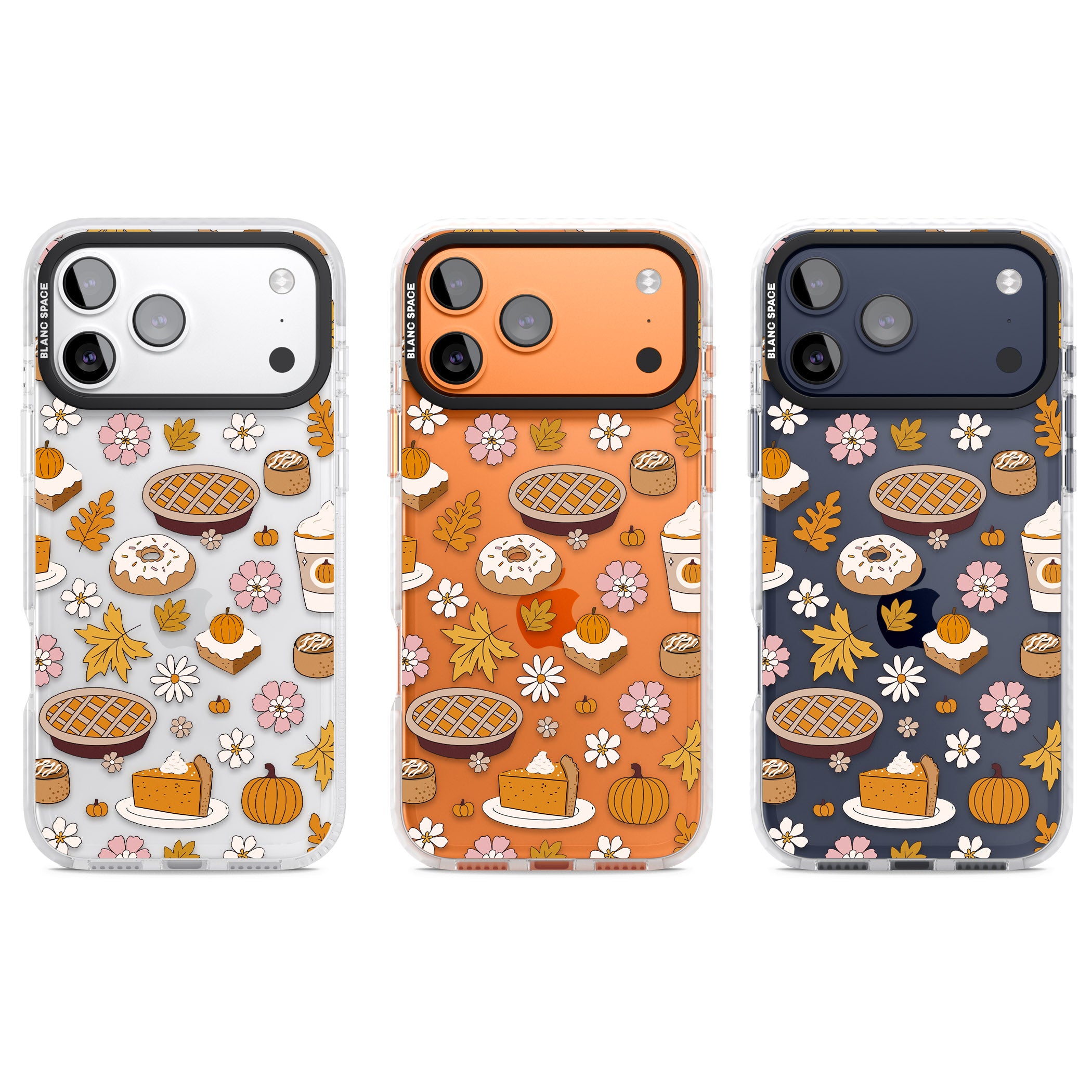 Pumpkin Pie Autumn Treats iPhone 17 Pro Impact Clear Phone Case APT Impact Protection
