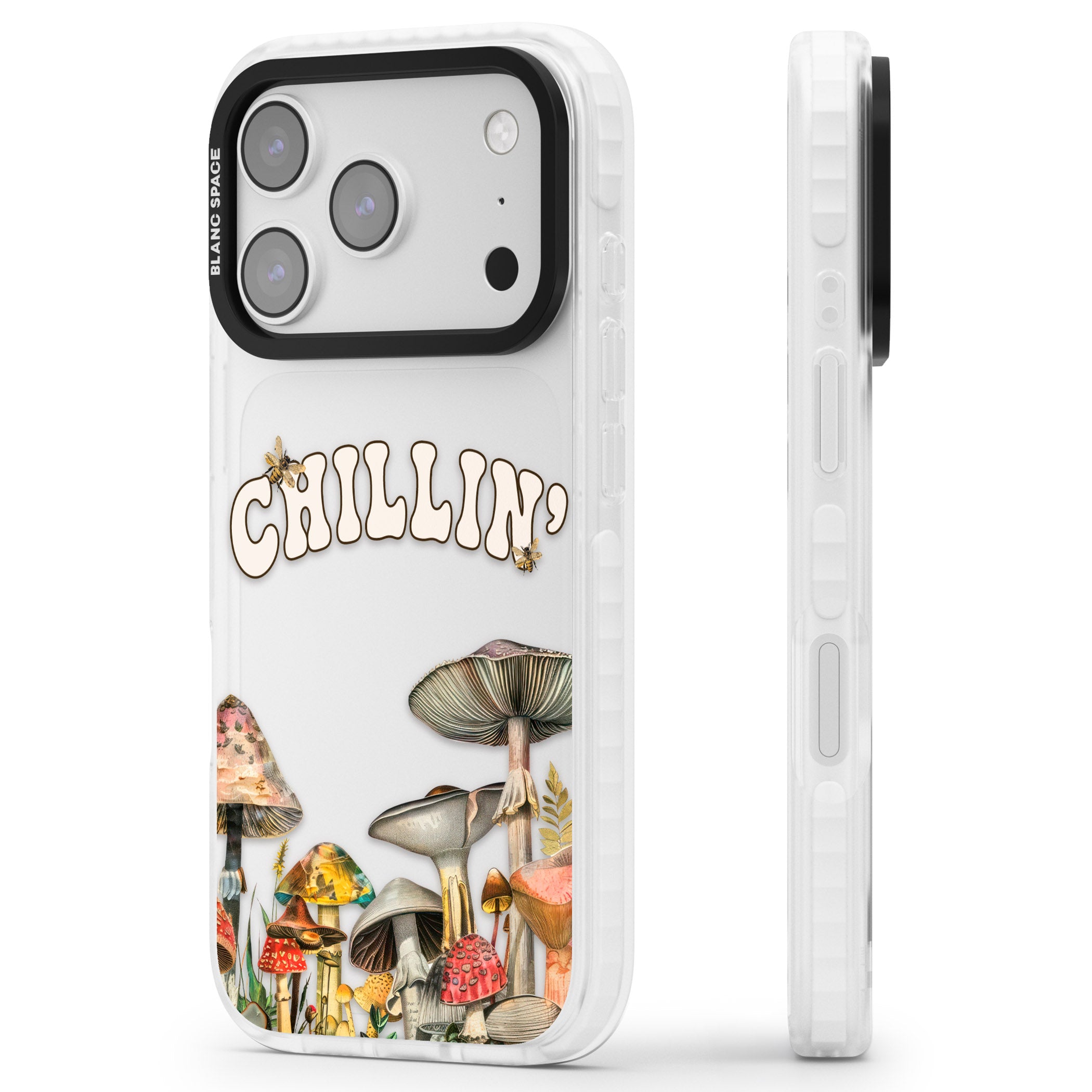 Chillin iPhone 17 Pro Impact Clear Phone Case Side Profile