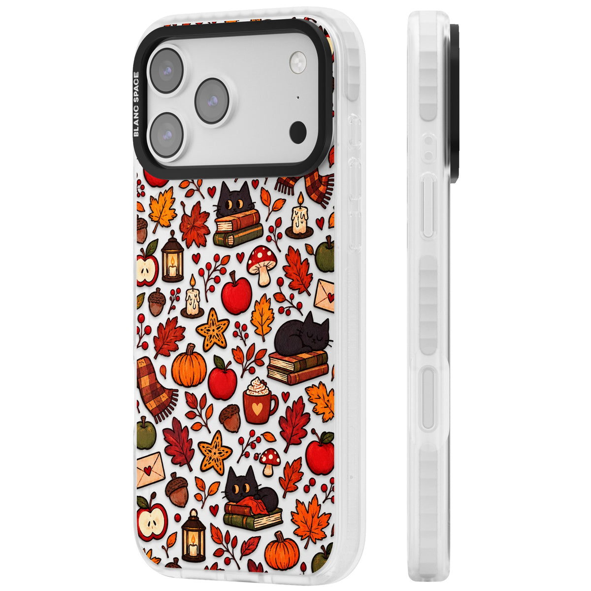 Autumn Mix iPhone 17 Pro Max Impact Clear Phone Case side