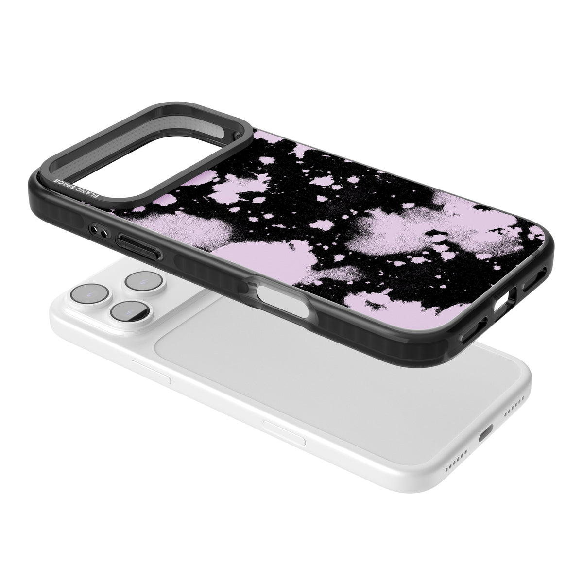 Pink Acid iPhone 17 Pro Max Impact Black Phone Case angled