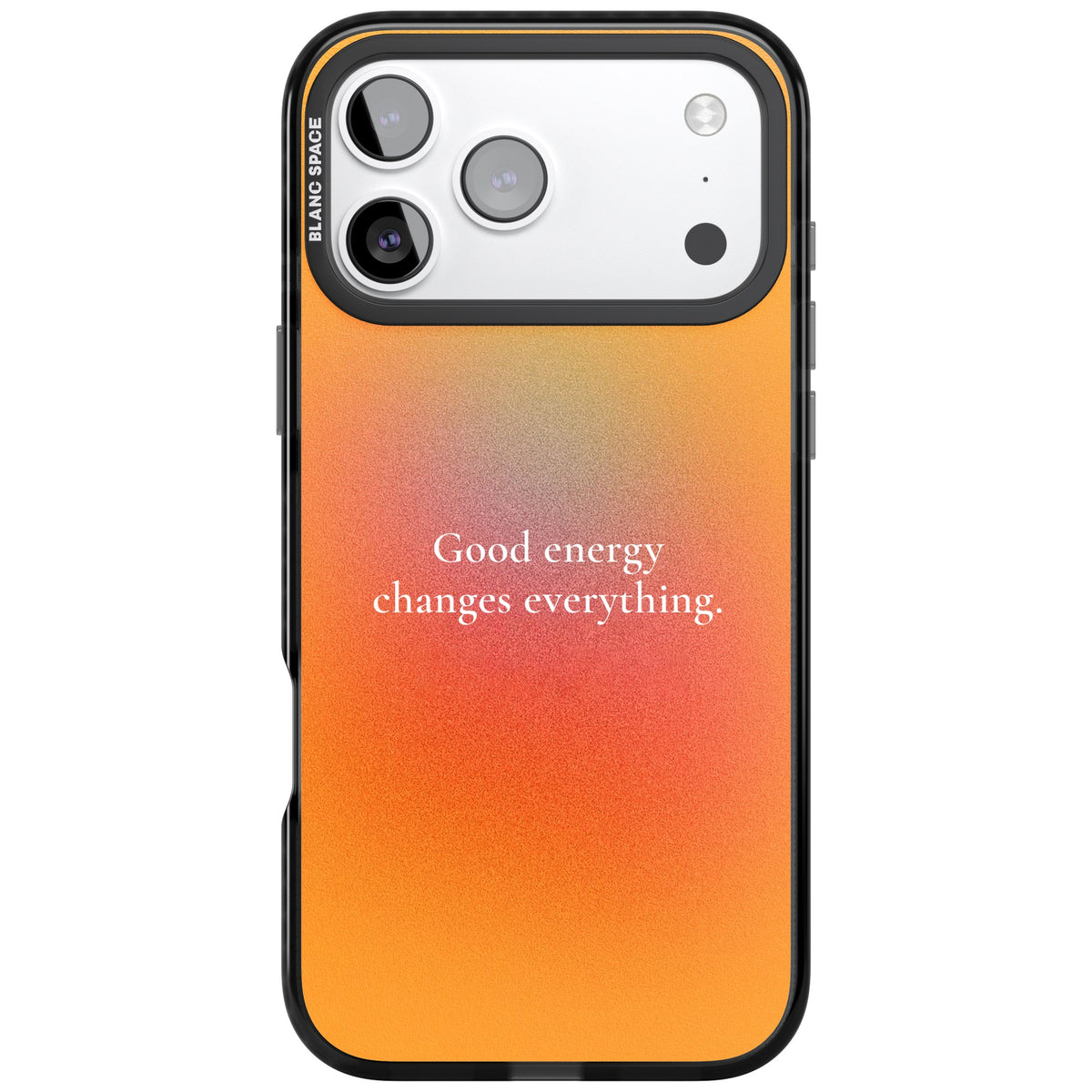 Good Energy iPhone 17 Pro Max Impact Black Phone Case front