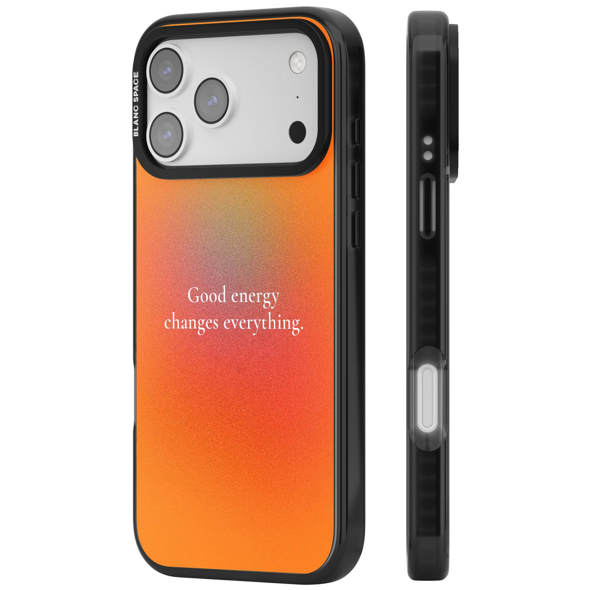 Good Energy iPhone 17 Pro Max Impact Black Phone Case side