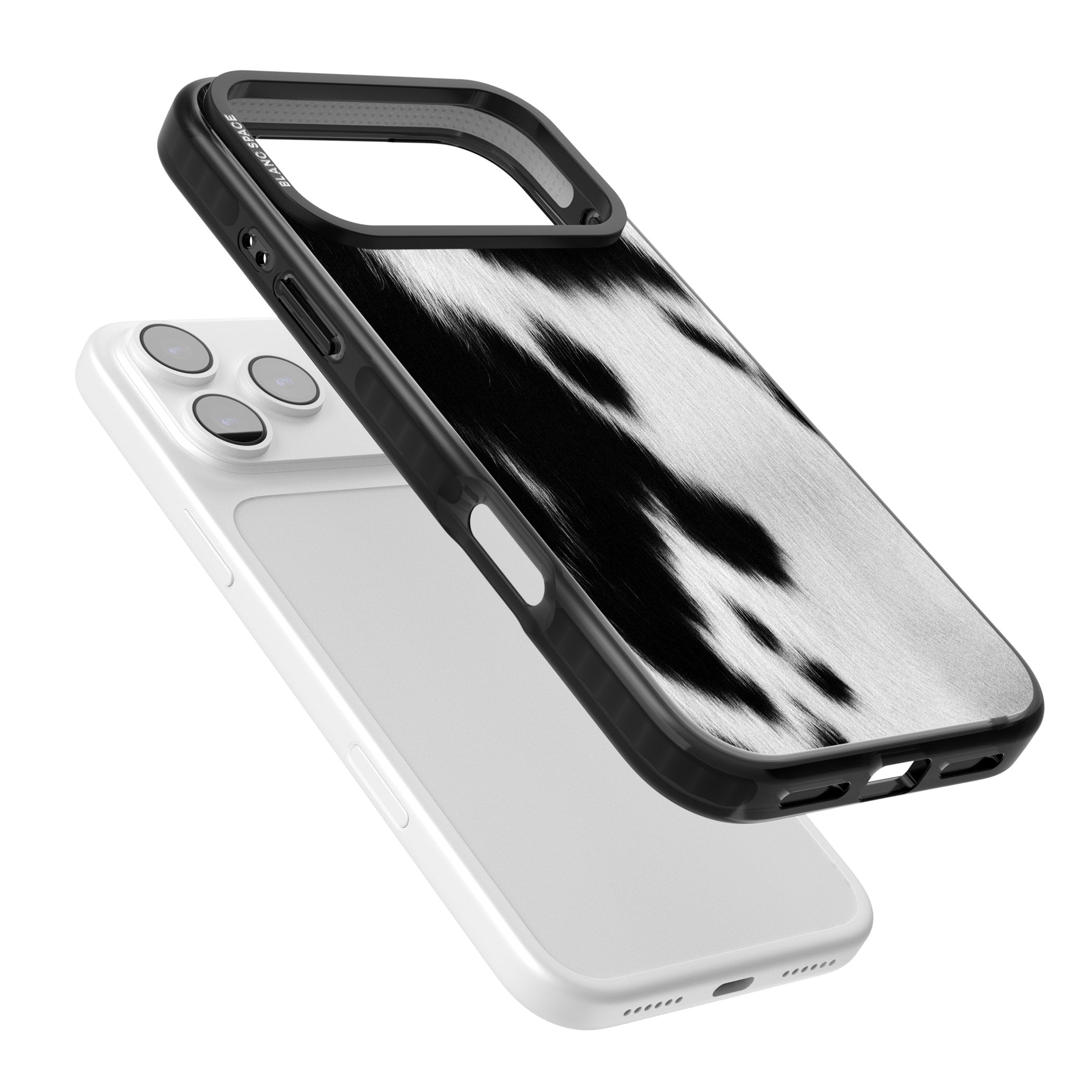 Designer Fashion Cowhide iPhone 17 Pro Impact Black Phone Case Colours