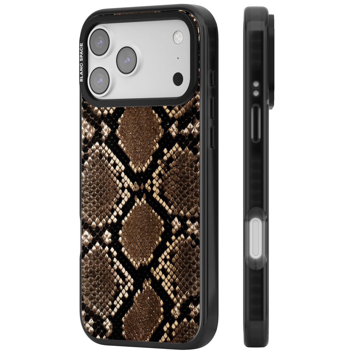 Snakeskin iPhone 17 Pro Max Impact Black Phone Case side