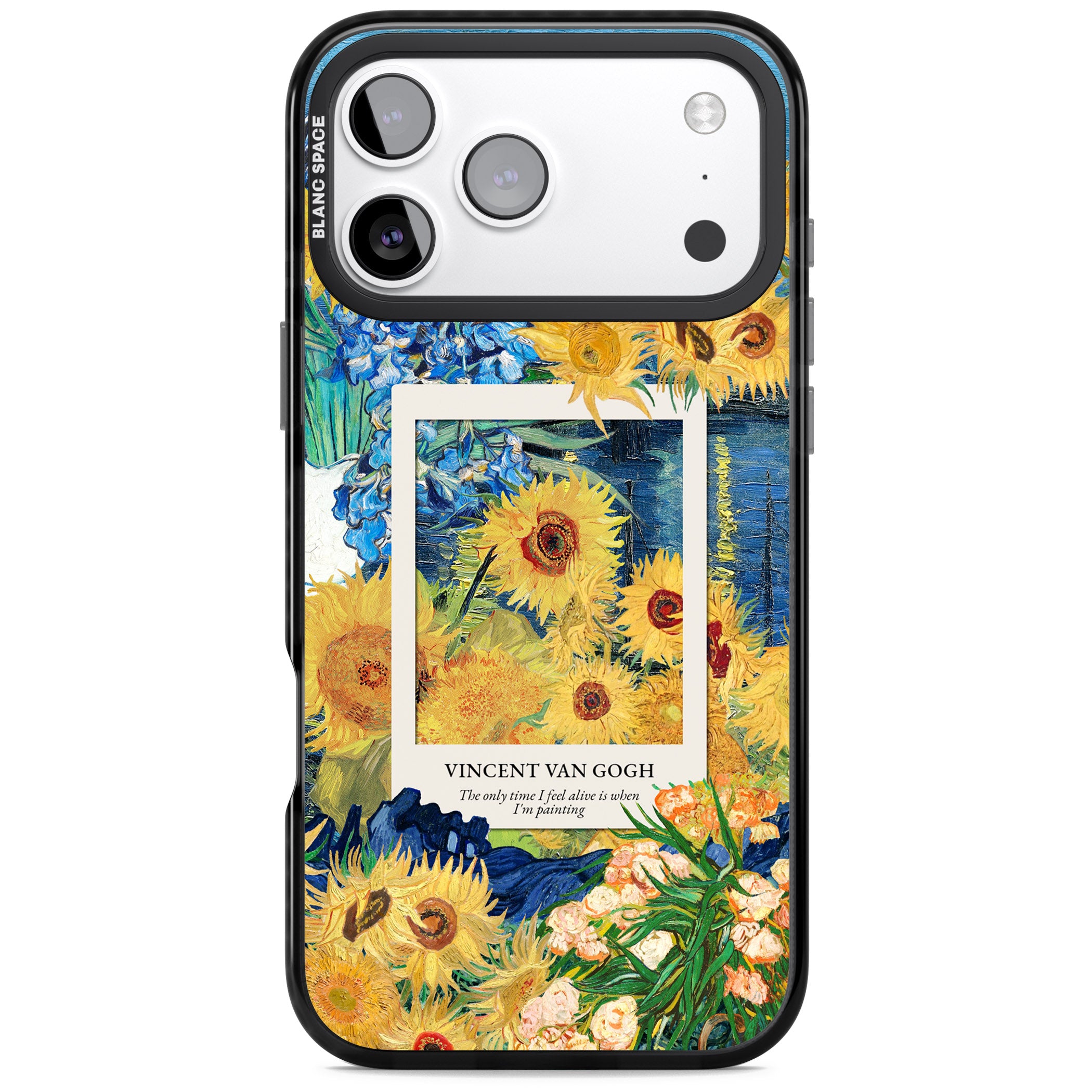 Van Gogh Sunflowers iPhone 17 Pro Impact Black Phone Case
