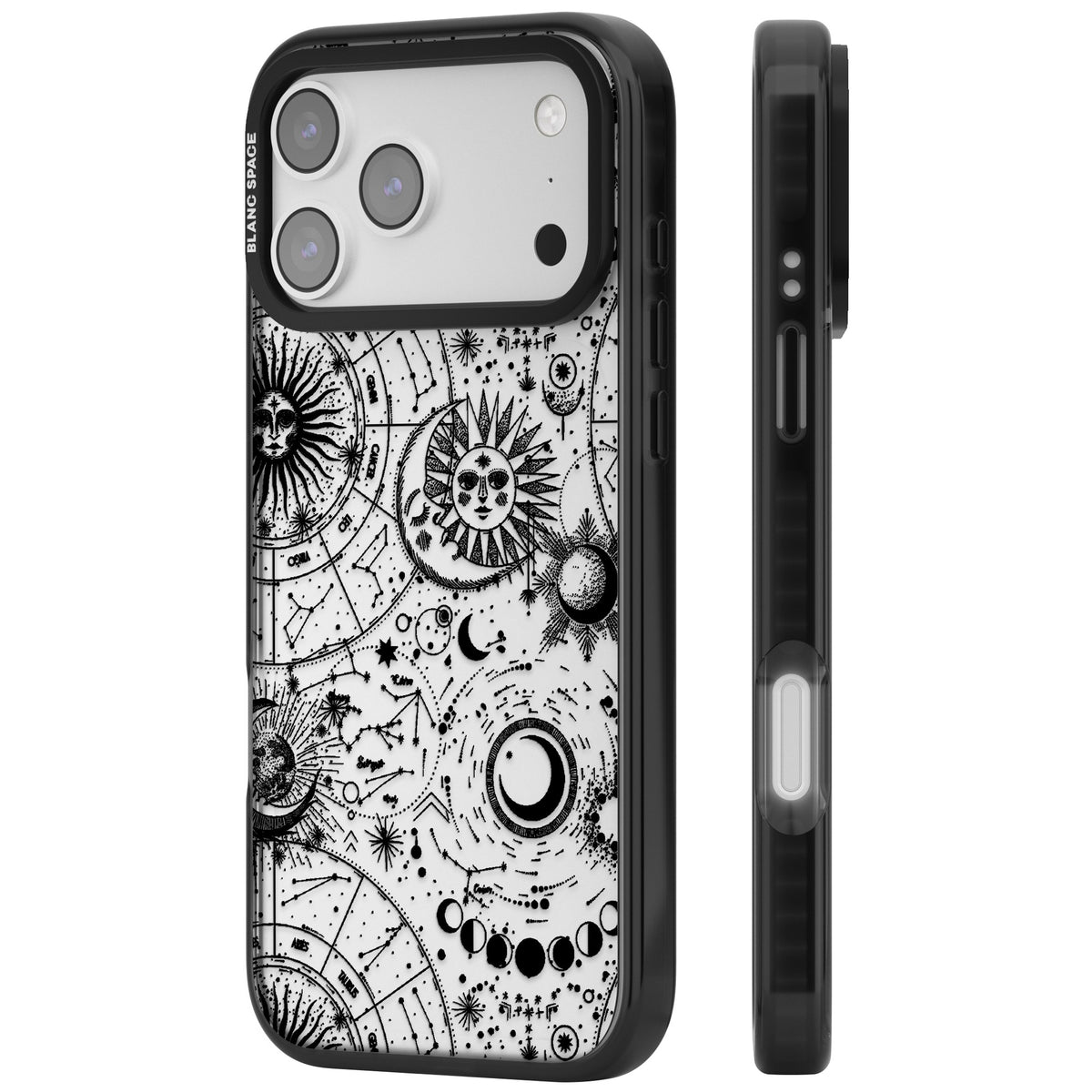Astral Mystic iPhone 17 Pro Max Impact Black Phone Case side