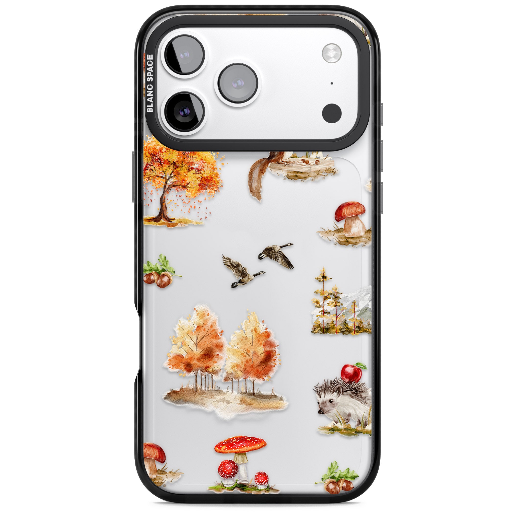 Fall Forest Friends iPhone 17 Pro Impact Black Phone Case