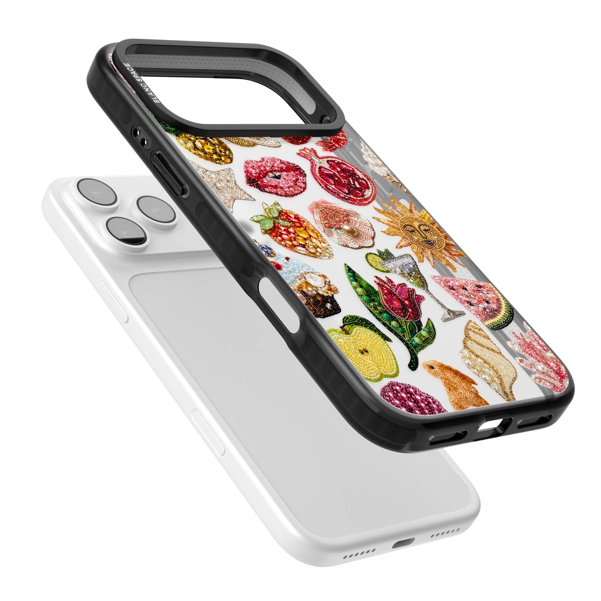 Beaded Riviera coquette iPhone case | Clear Impact case for iPhone 17 Pro, iPhone 17 Pro Max