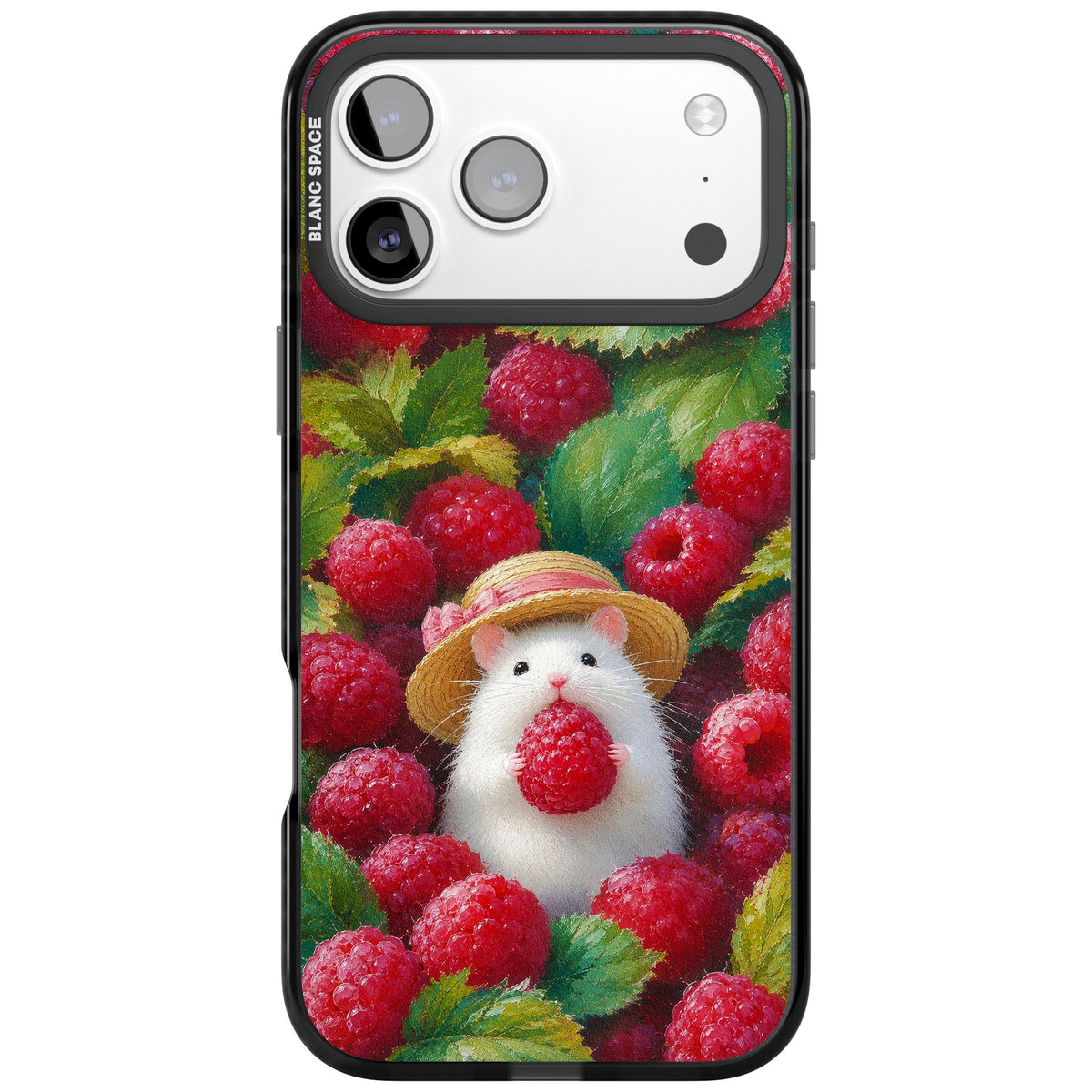 Berry Forager iPhone 17 Pro Max Impact Black Phone Case front