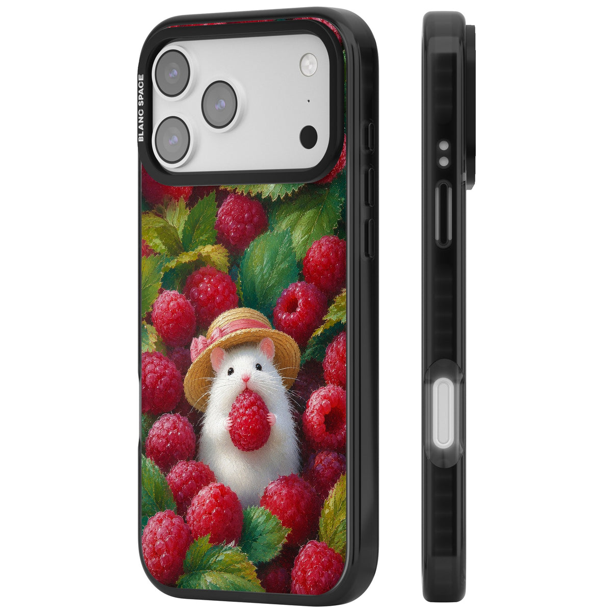 Berry Forager iPhone 17 Pro Max Impact Black Phone Case side