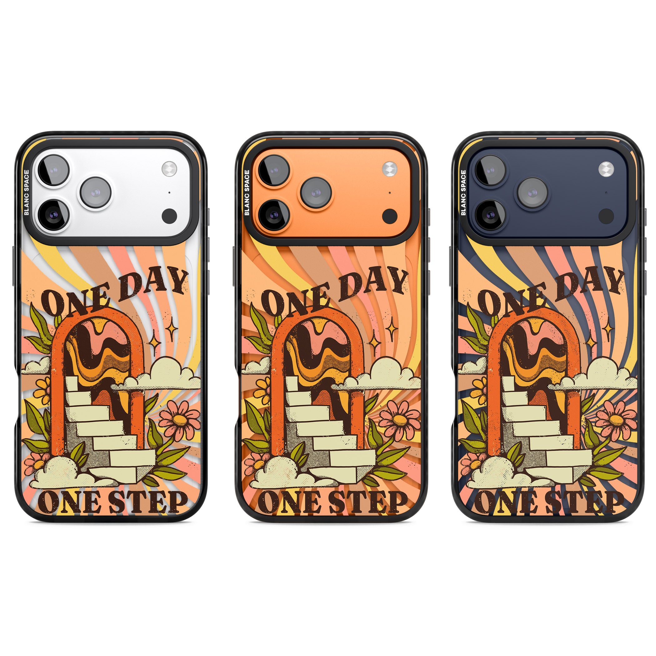One Day One Step iPhone 17 Pro Impact Black Phone Case APT Impact Protection