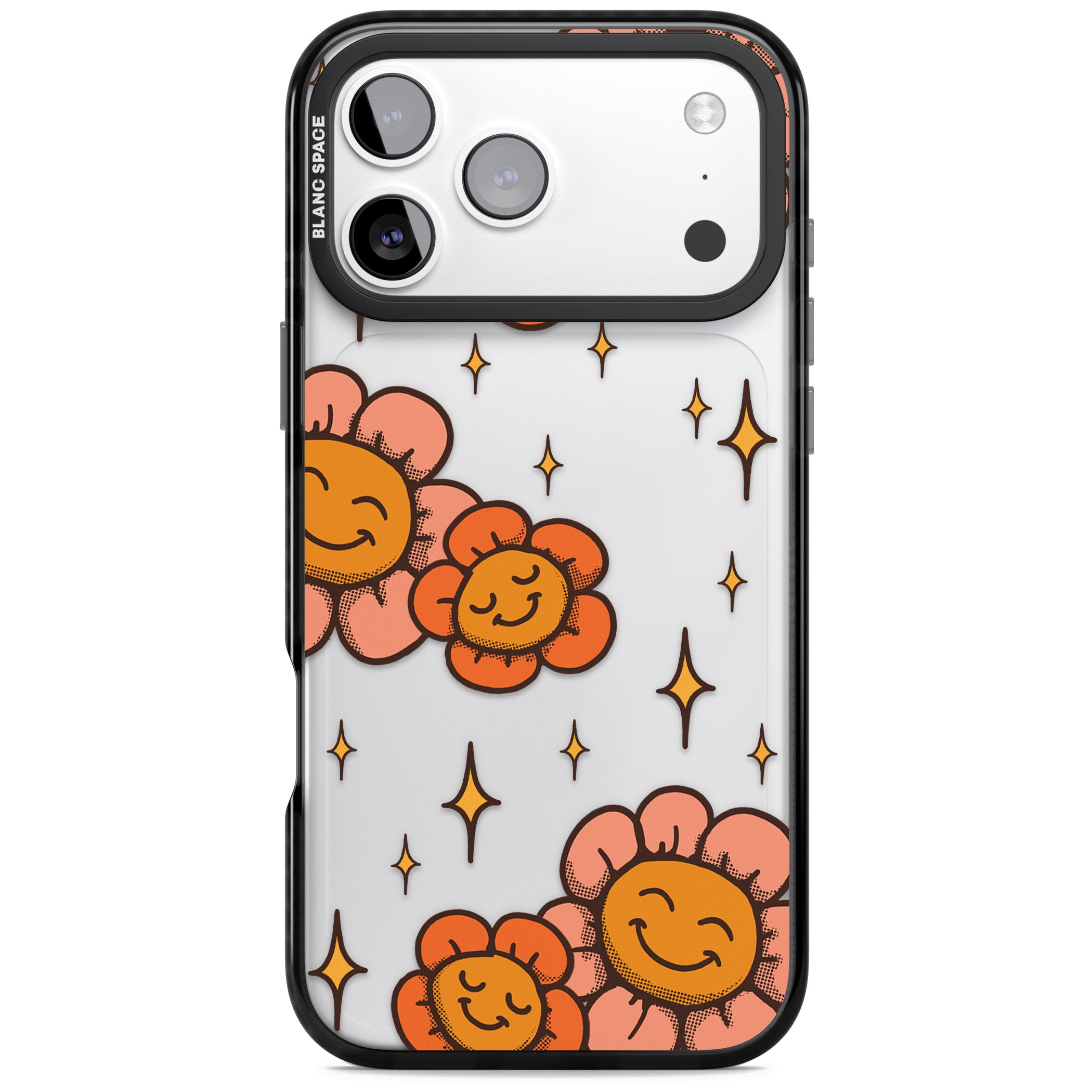 Mellow Flowers iPhone 17 Pro Impact Black Phone Case