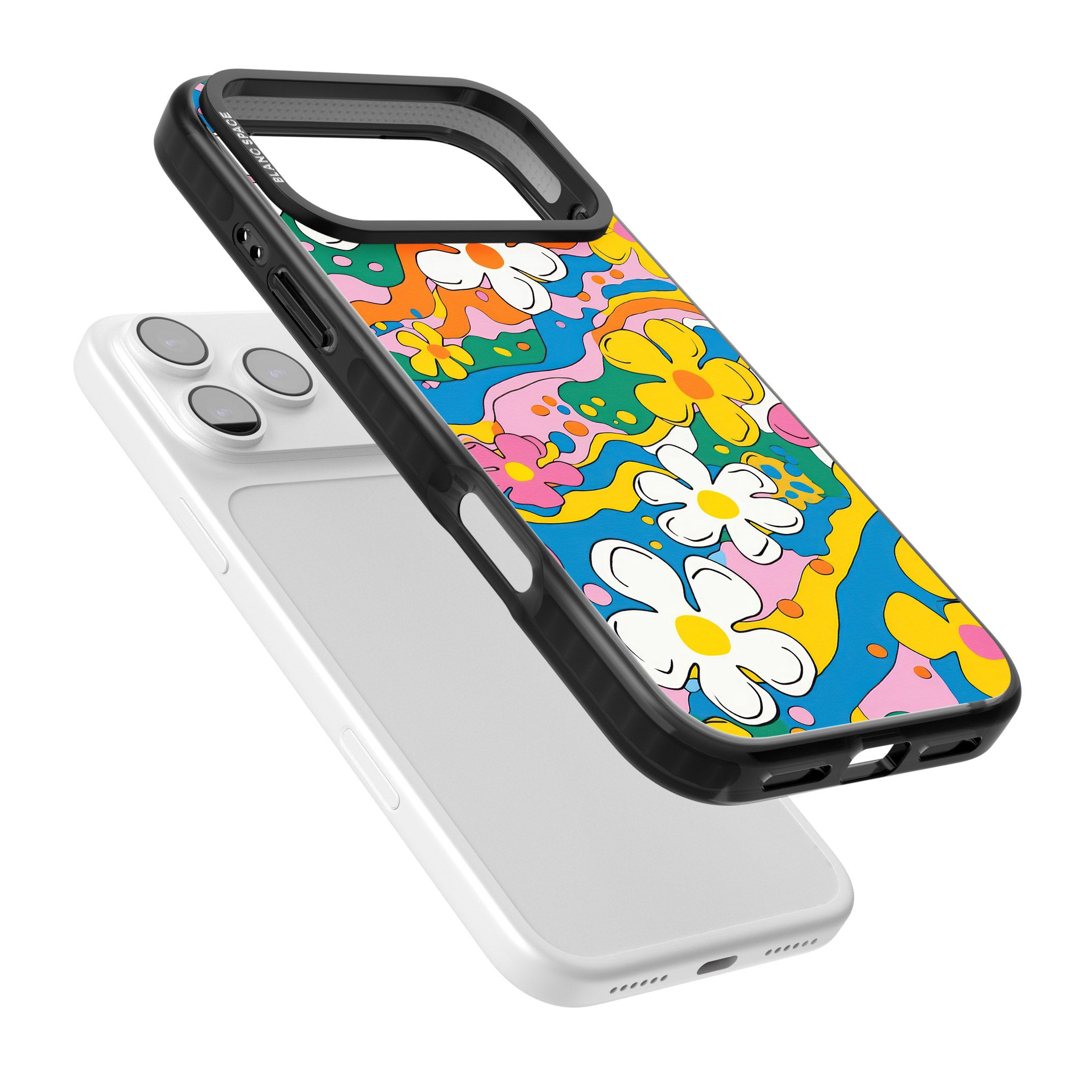 Vibrant Bloom iPhone 17 Pro Impact Black Phone Case Colours