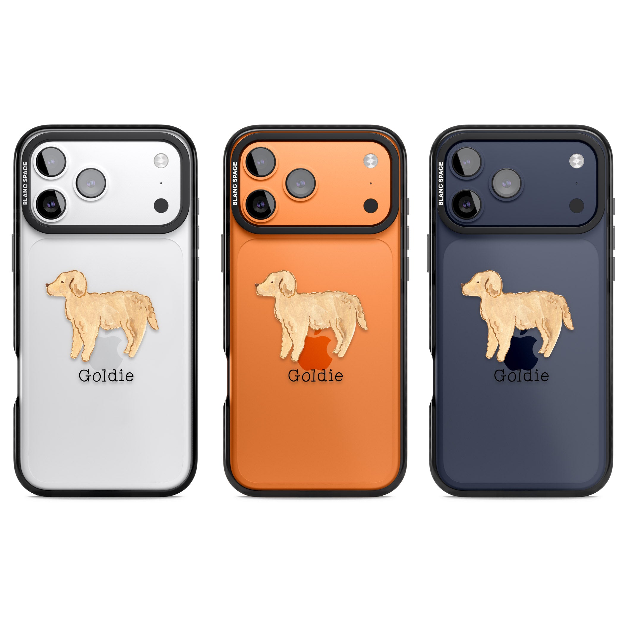 Personalised Goldendoodle iPhone 17 Pro Impact Black Phone Case APT Impact Protection