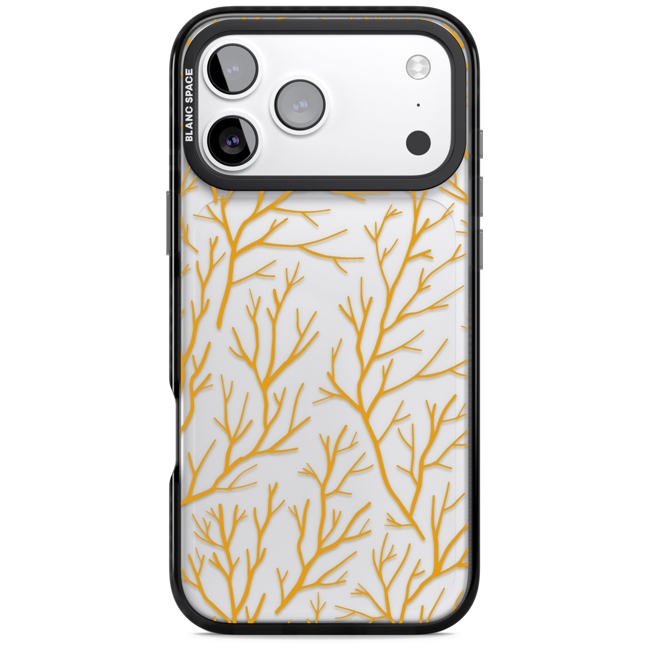 Personalised Bramble Branches iPhone 17 Pro Impact Black Phone Case
