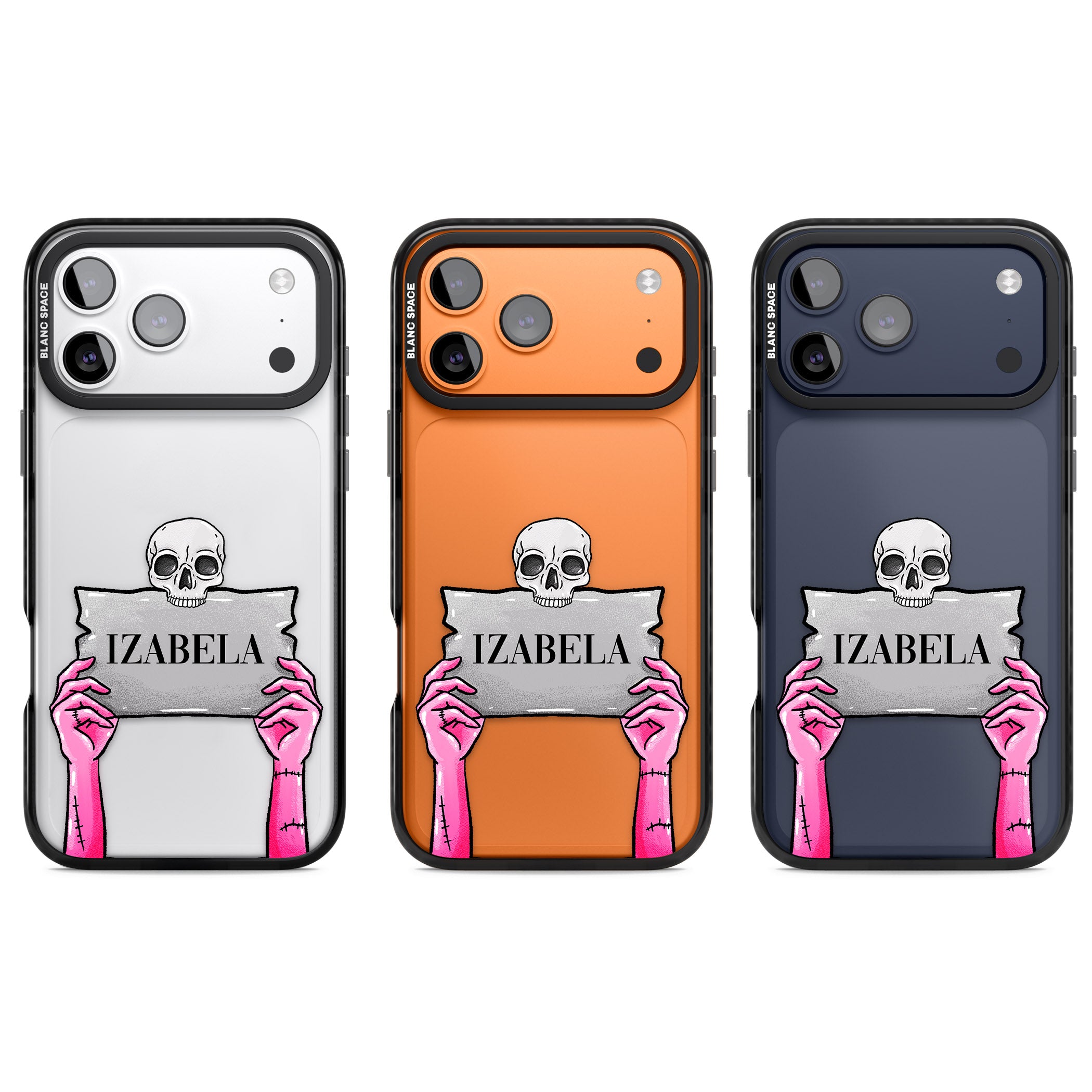 Personalised Grave Plaque iPhone 17 Pro Impact Black Phone Case APT Impact Protection