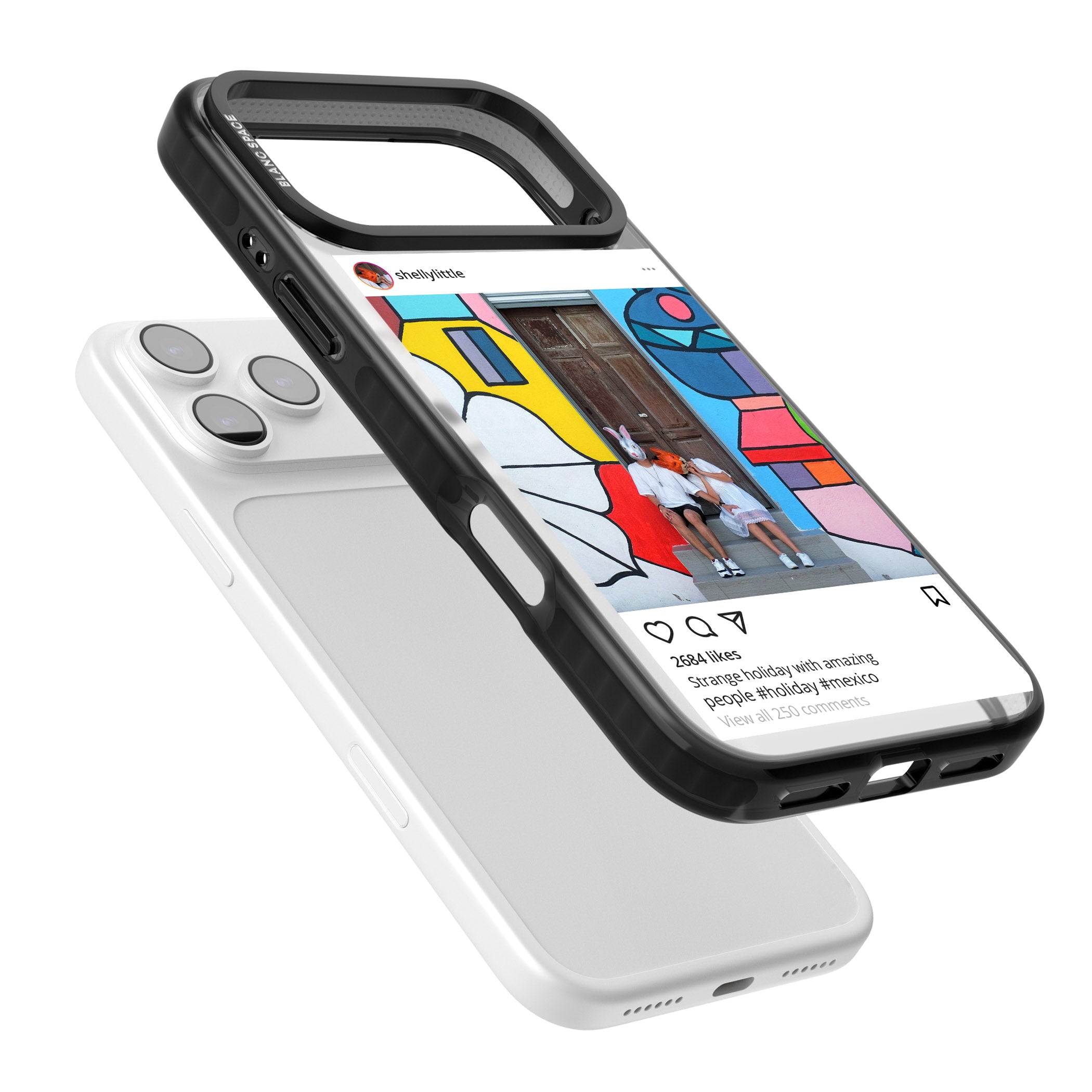 Personalised Instagram iPhone 17 Pro Impact Black Phone Case Colours